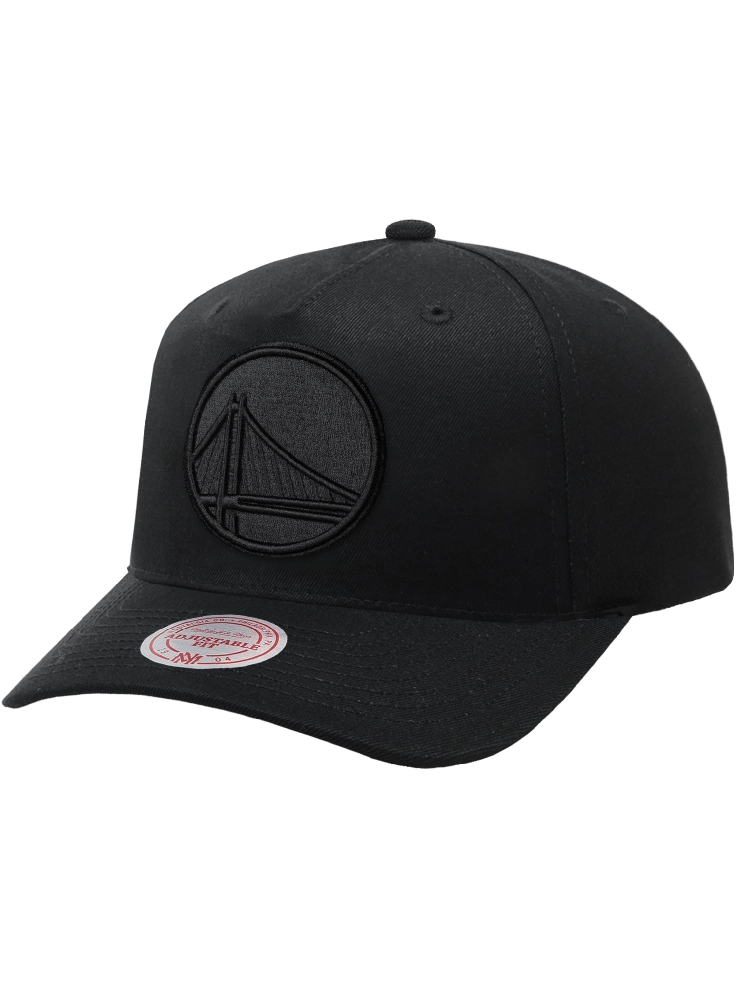 Mitchell And Ness Caps Golden State Warriors Mitchell & Ness NBA Black On Black MVP Snapback Hat