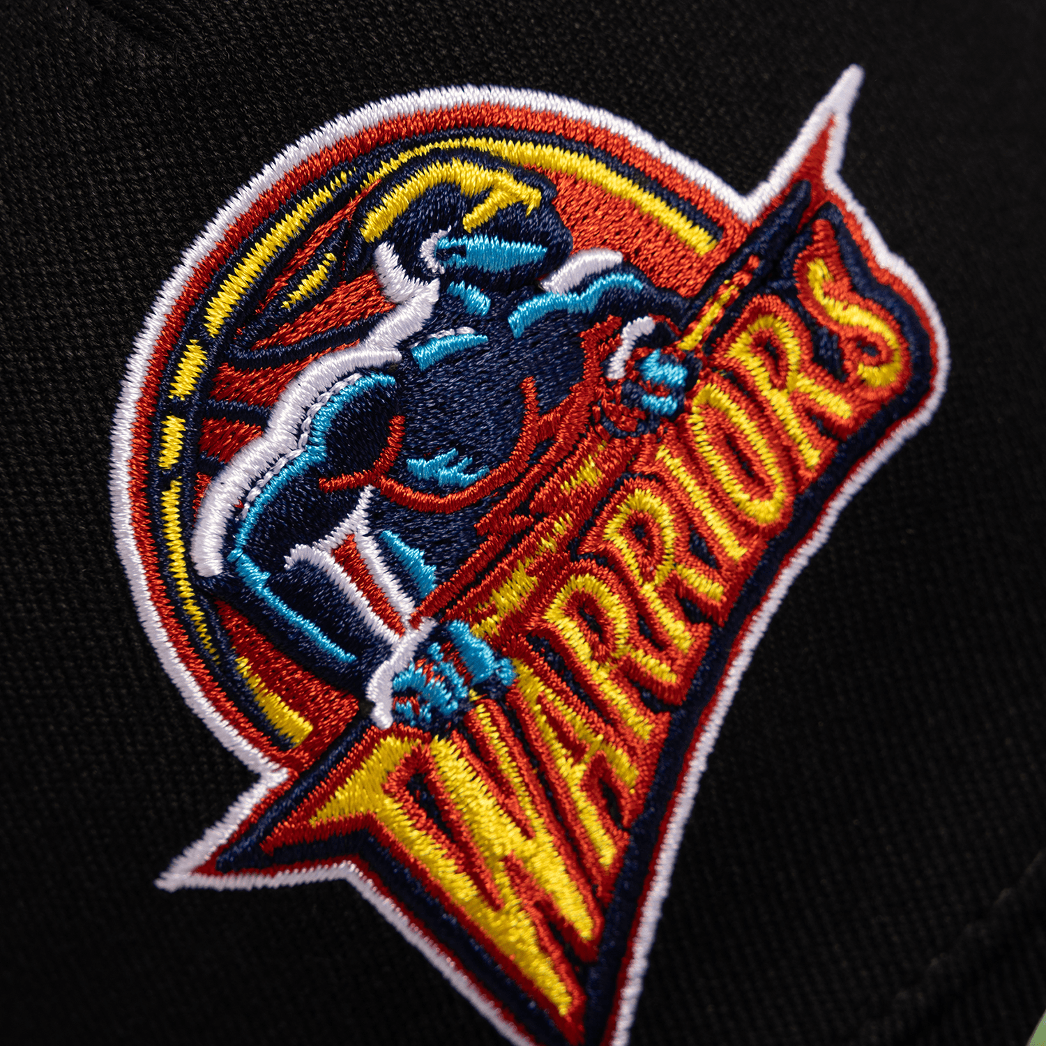Mitchell And Ness Caps Golden State Warriors Mitchell & Ness NBA HWC Classic Red Snapback Hat - Black