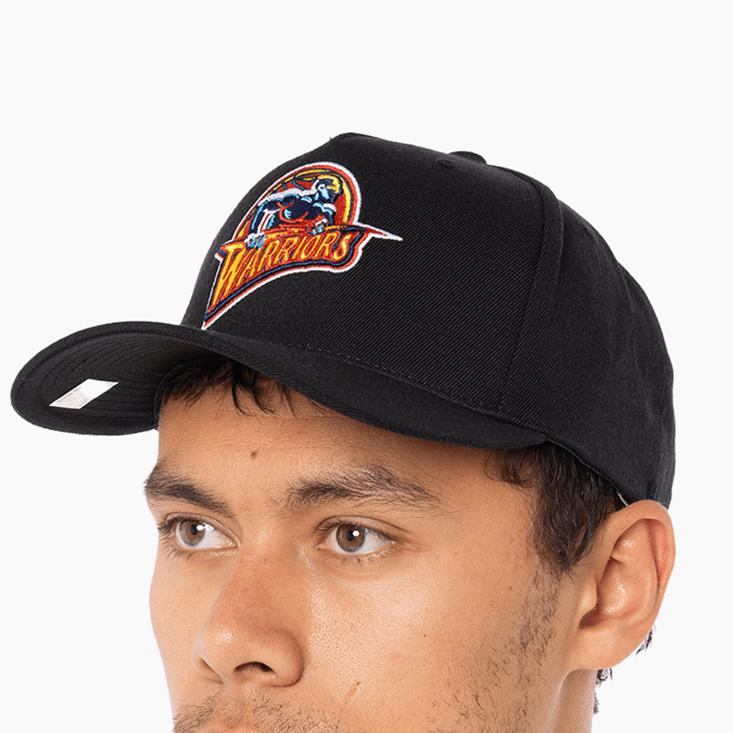 Mitchell And Ness Caps Golden State Warriors Mitchell & Ness NBA HWC Classic Red Snapback Hat - Black