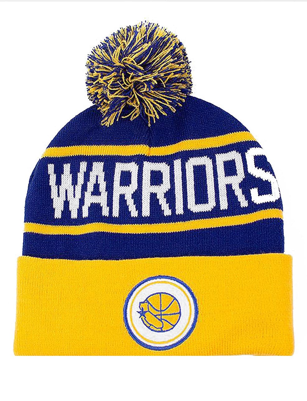 Mitchell And Ness Beanies Golden State Warriors Mitchell & Ness NBA HWC Knit Beanie - Blue