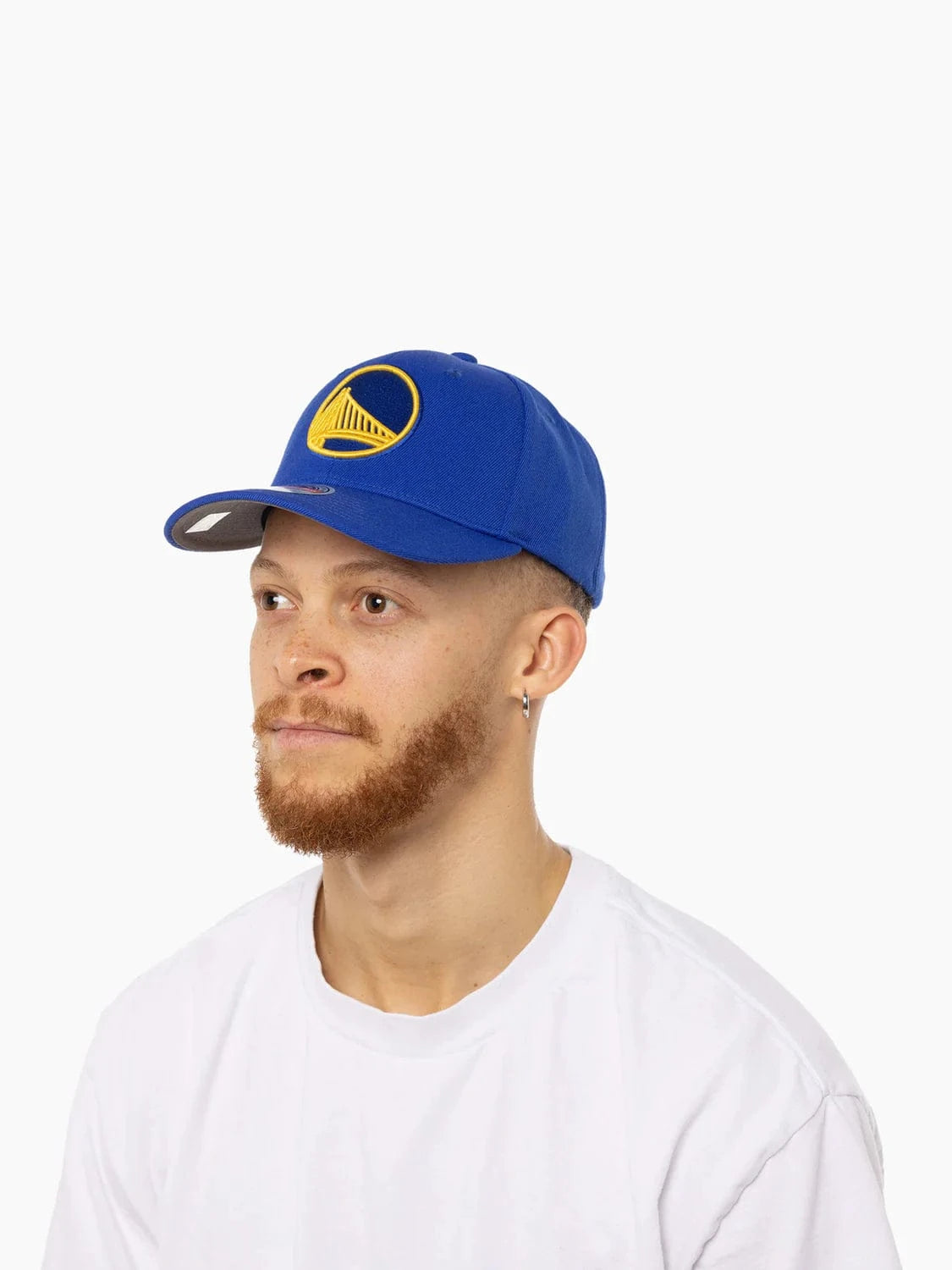 Mitchell And Ness Caps Golden State Warriors Mitchell & Ness NBA Team Classic Red Snapback Hat - Blue
