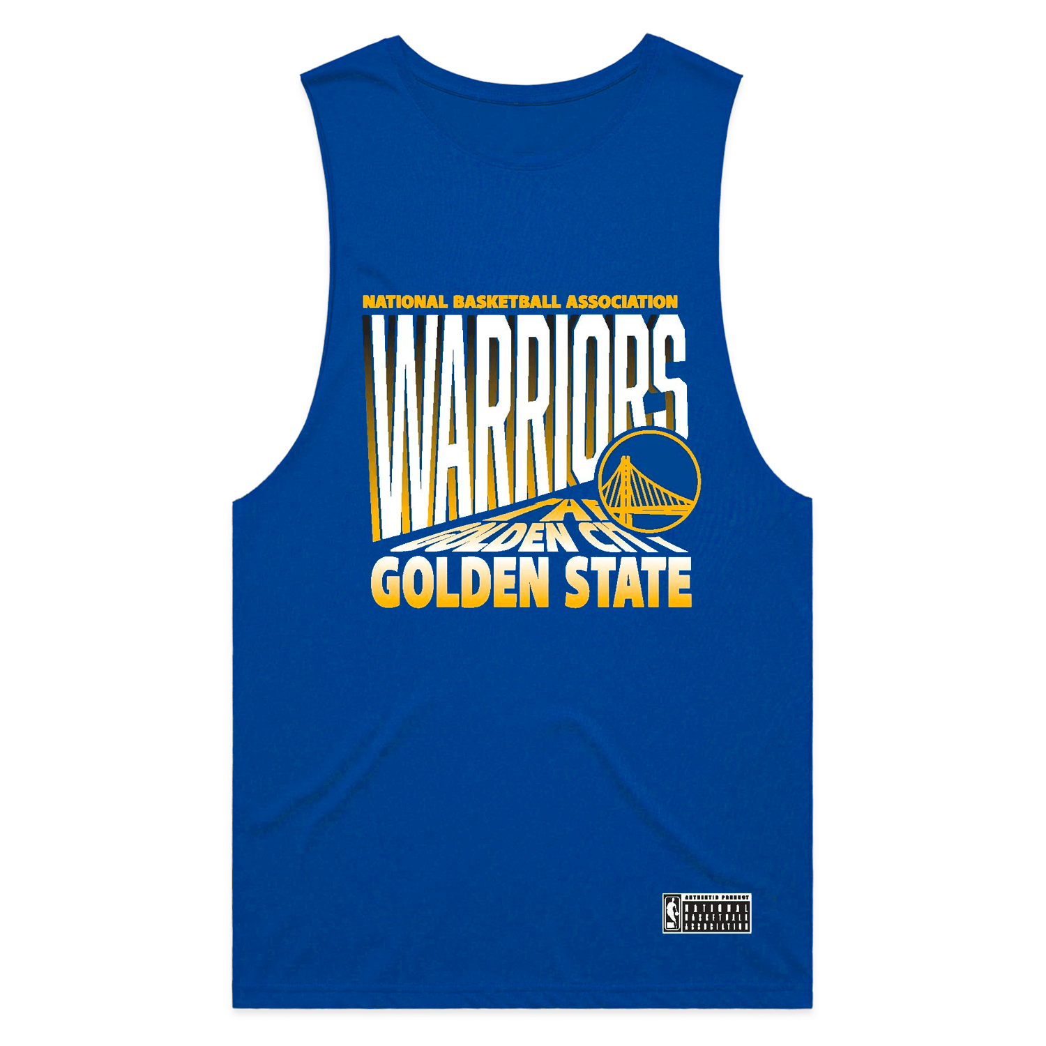 NBA Essentials T-Shirts Golden State Warriors NBA Essentials Grayling Muscle T-Shirt - Blue