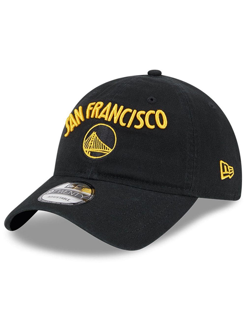 New Era Caps Golden State Warriors New Era NBA 24 City Edition 9TWENTY Strapback Hat