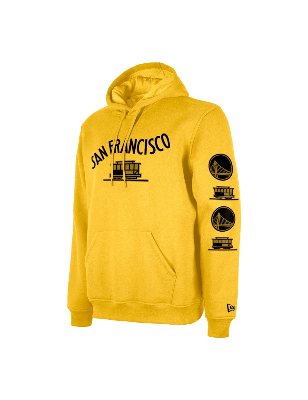 New Era Jumpers Golden State Warriors New Era NBA 24 City Edition Hoodie Jumper - Yellow