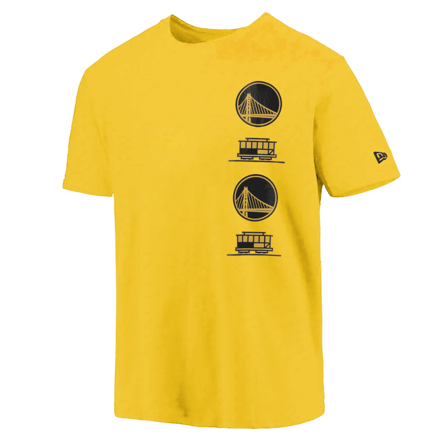 New Era T-Shirts Golden State Warriors New Era NBA 24 City Edition T-Shirt - Yellow