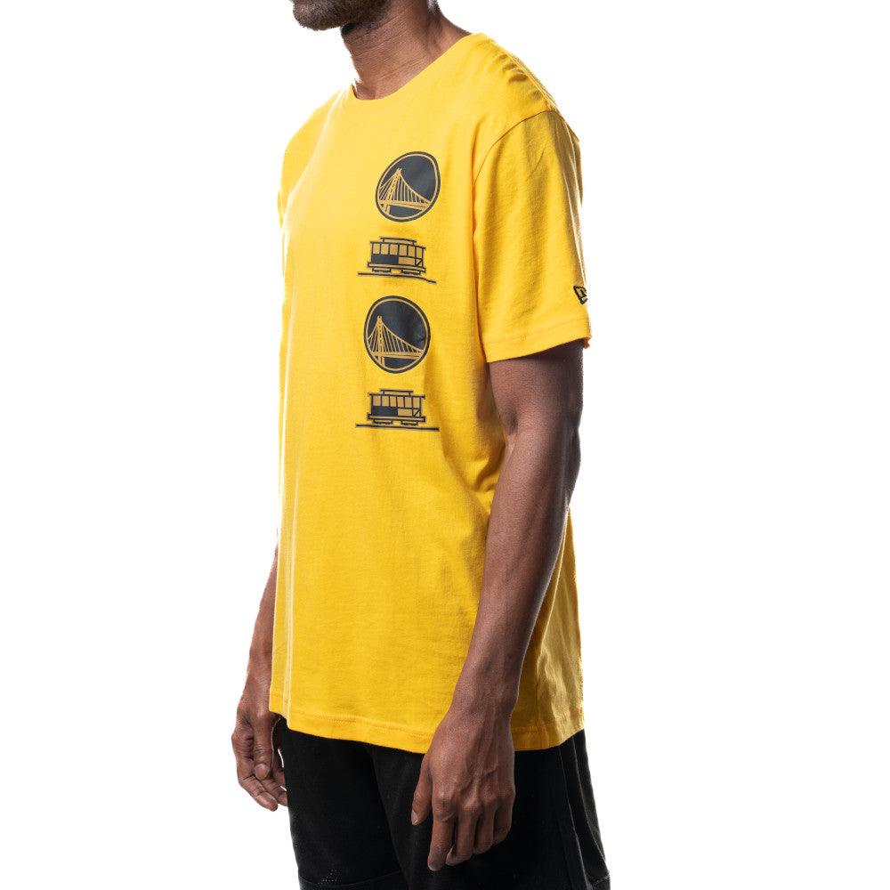 New Era T-Shirts Golden State Warriors New Era NBA 24 City Edition T-Shirt - Yellow