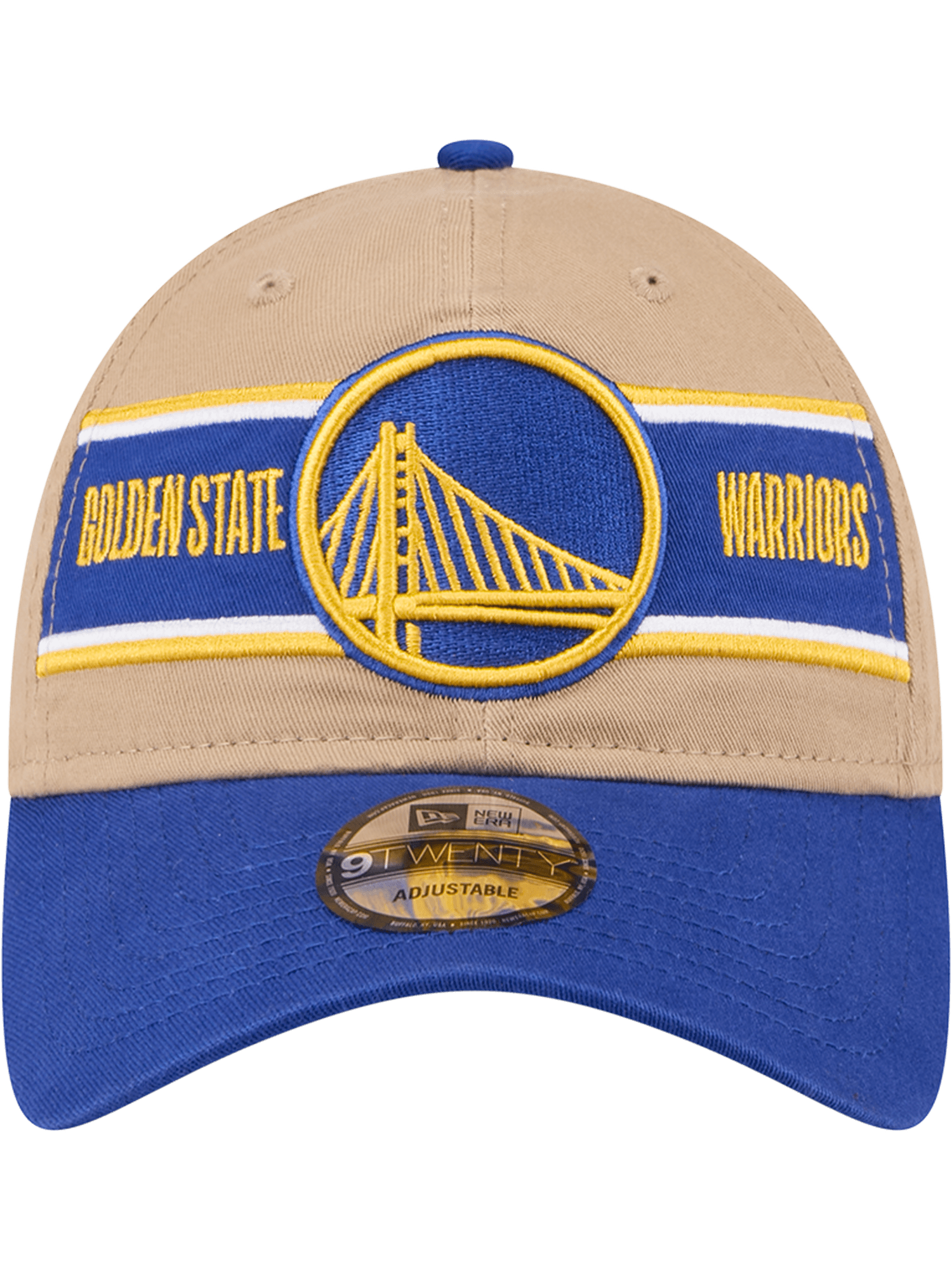 New Era Caps Golden State Warriors New Era NBA 24 Draft 9TWENTY Strapback Hat - Tan