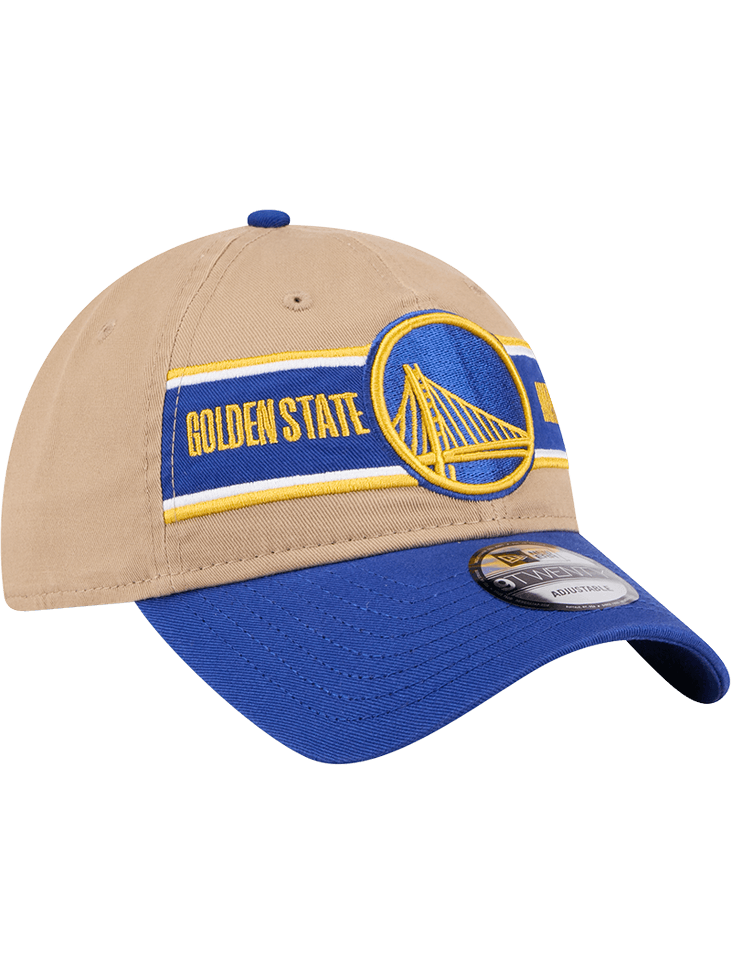 New Era Caps Golden State Warriors New Era NBA 24 Draft 9TWENTY Strapback Hat - Tan