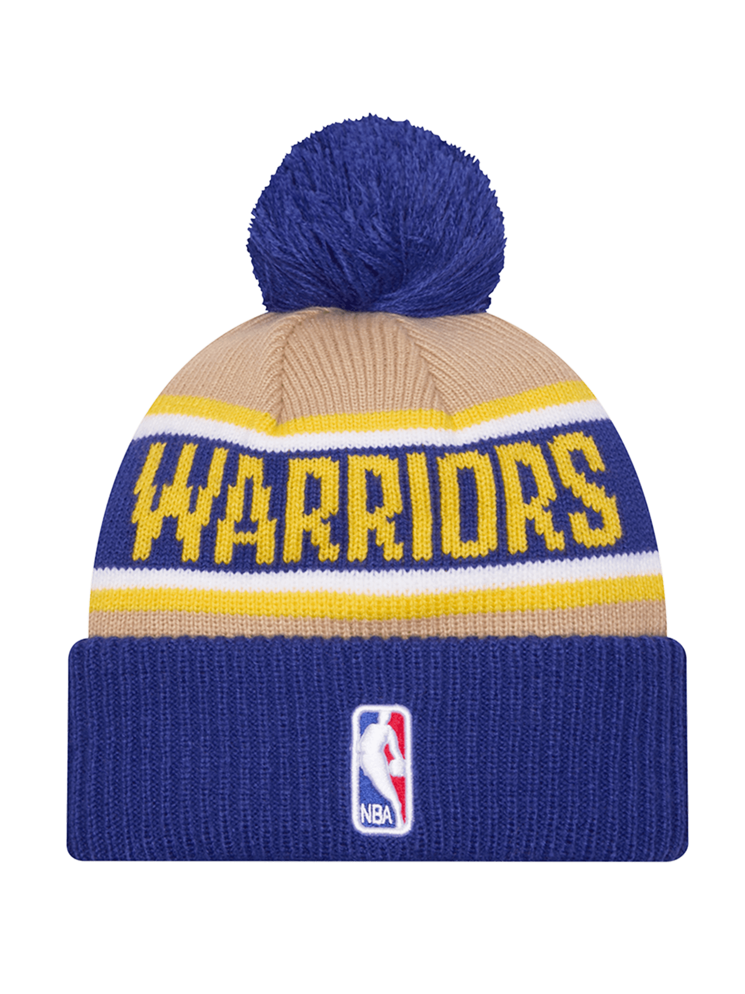 New Era Beanies Golden State Warriors New Era NBA 24 Draft Knit Beanie - Tan