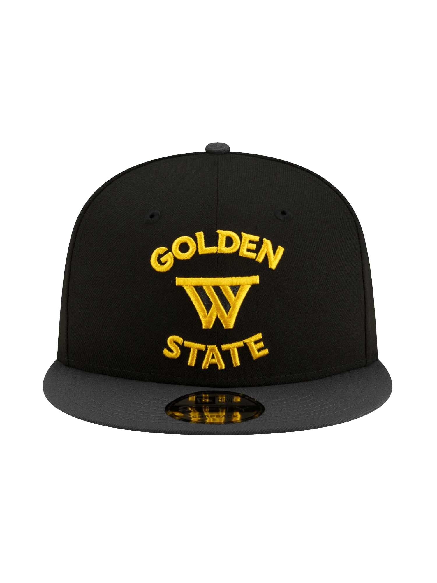 New Era Caps Golden State Warriors New Era NBA Statement 9FIFTY Snapback Hat - Black