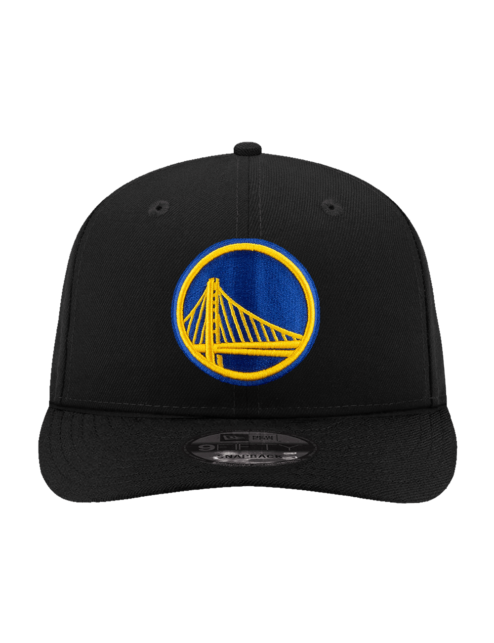 New Era Caps OSFA Golden State Warriors New Era NBA Team 9FIFTY Pre-Curved Snapback Hat - Black