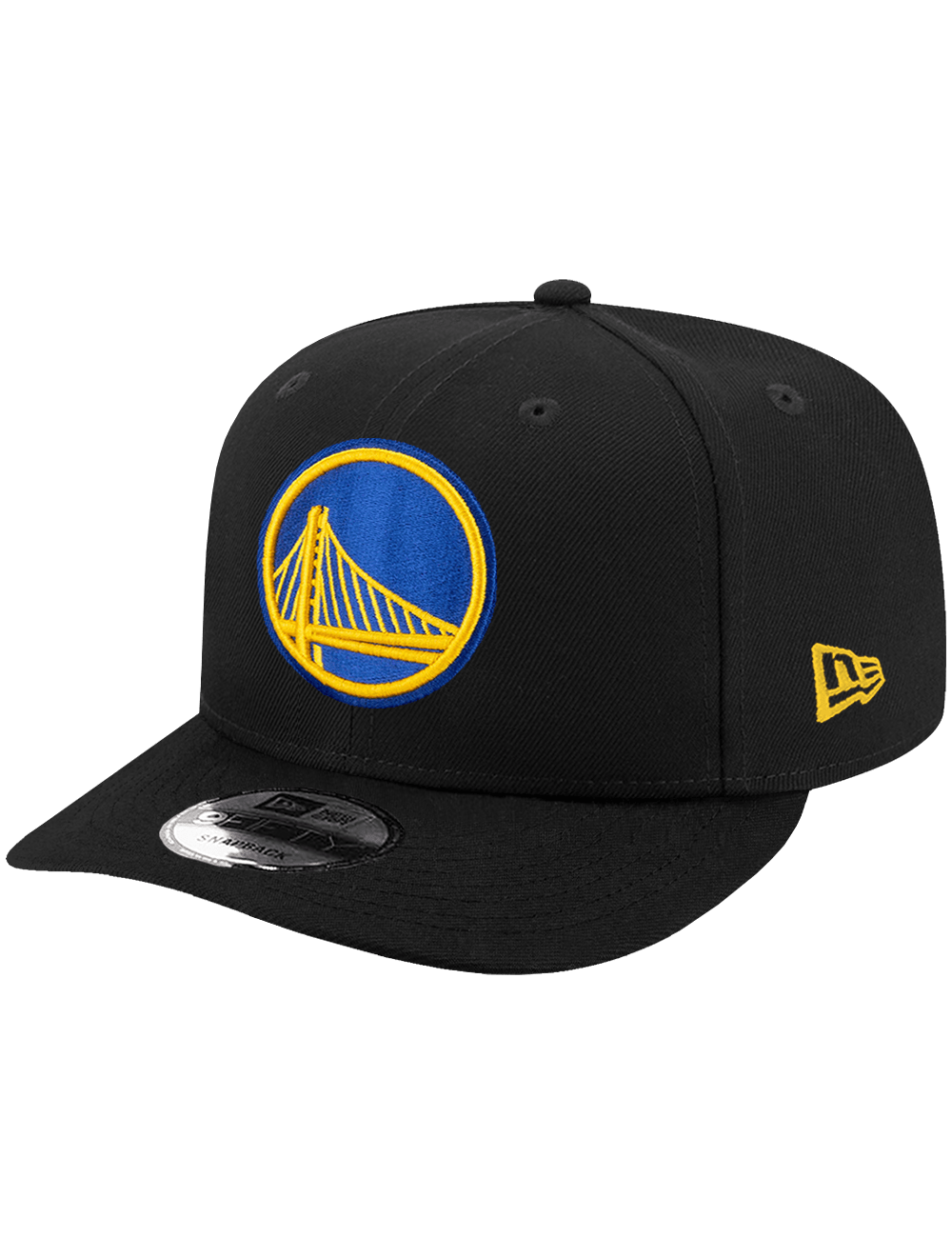 New Era Caps OSFA Golden State Warriors New Era NBA Team 9FIFTY Pre-Curved Snapback Hat - Black