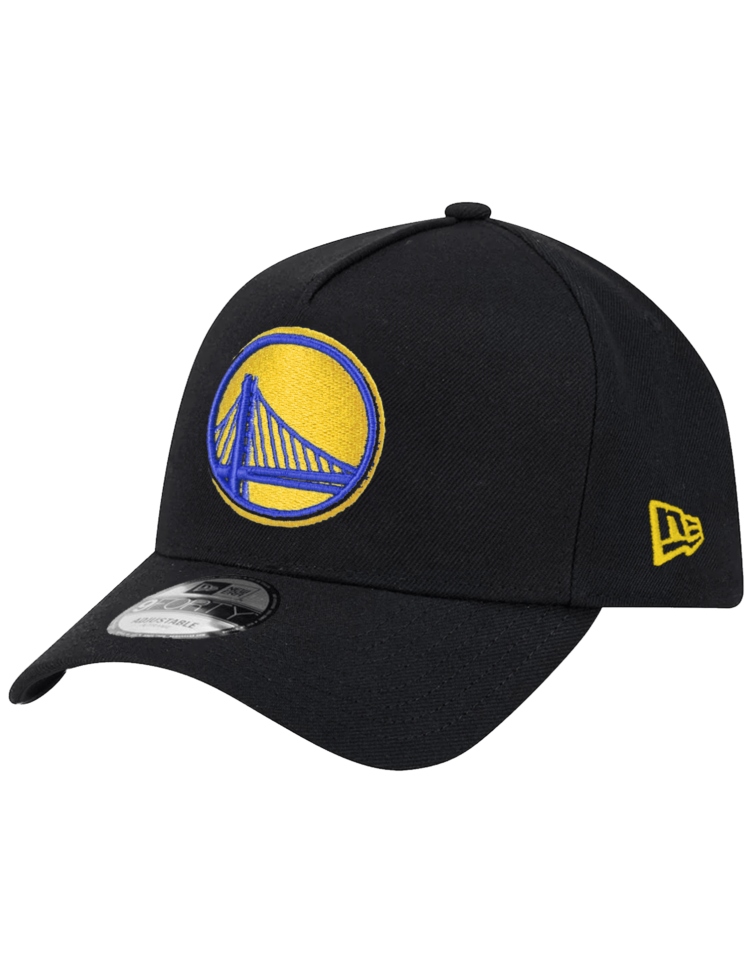 New Era Caps Golden State Warriors New Era NBA Team 9FORTY A-Frame Snapback Hat - Black