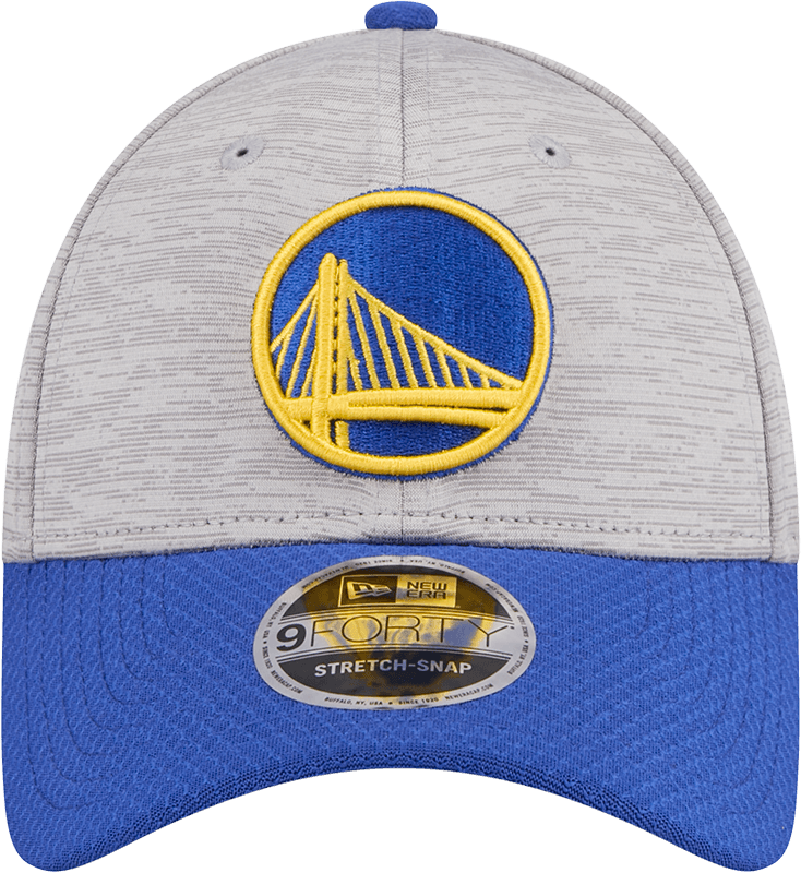 New Era Caps Golden State Warriors New Era NBA Team Active Digi-Tech 9FORTY Snapback Hat - Graphite Grey