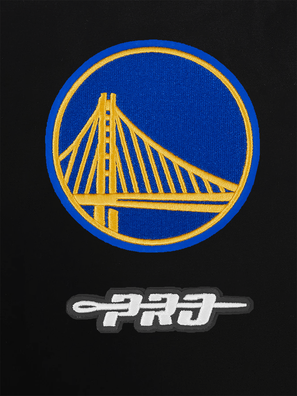 Pro Standard T-Shirts Golden State Warriors Pro Standard NBA Classic Chenille Flex T-Shirt - Black