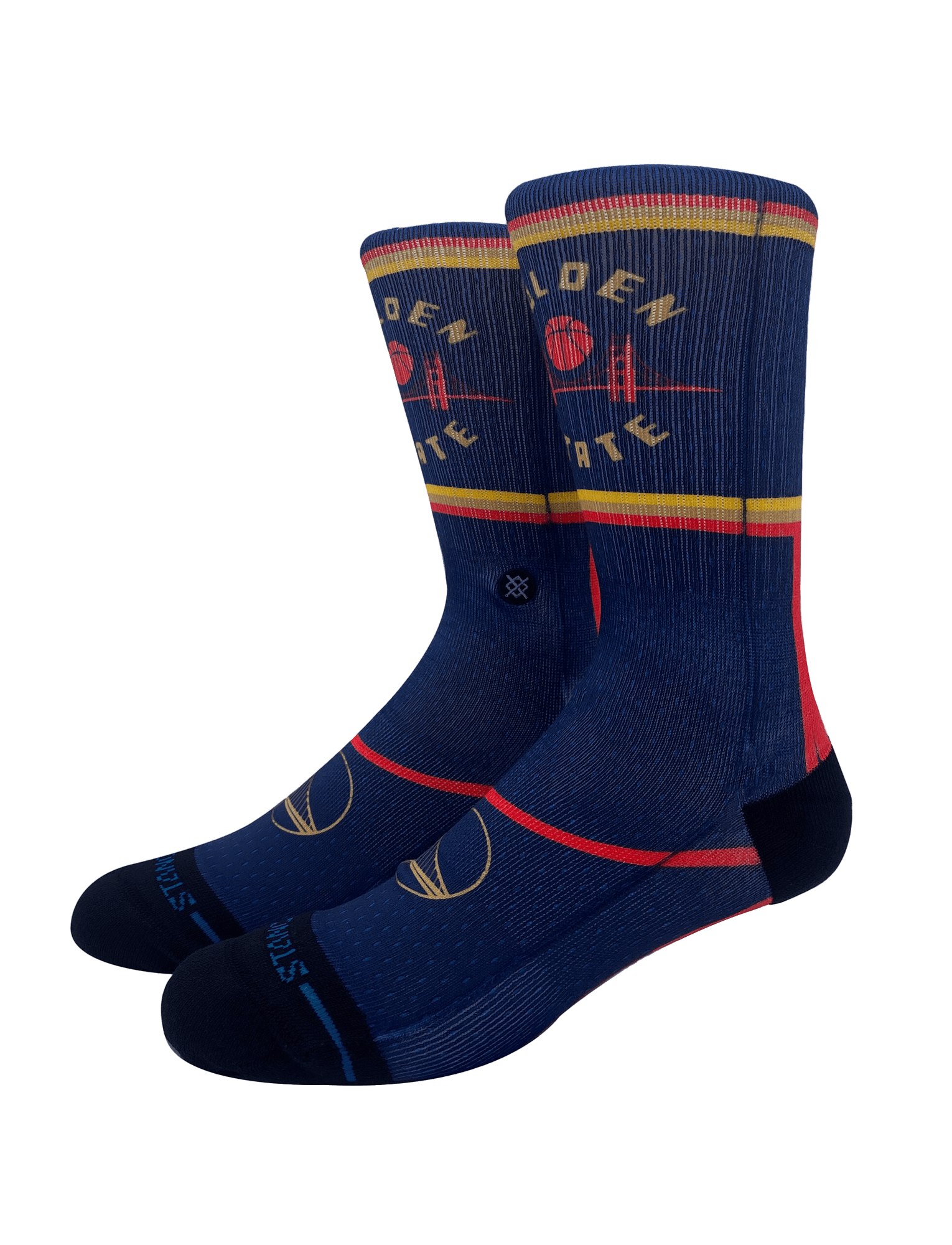 Stance Socks Large (9-12 US) Golden State Warriors Stance NBA 24-25 City Edition Crew Socks