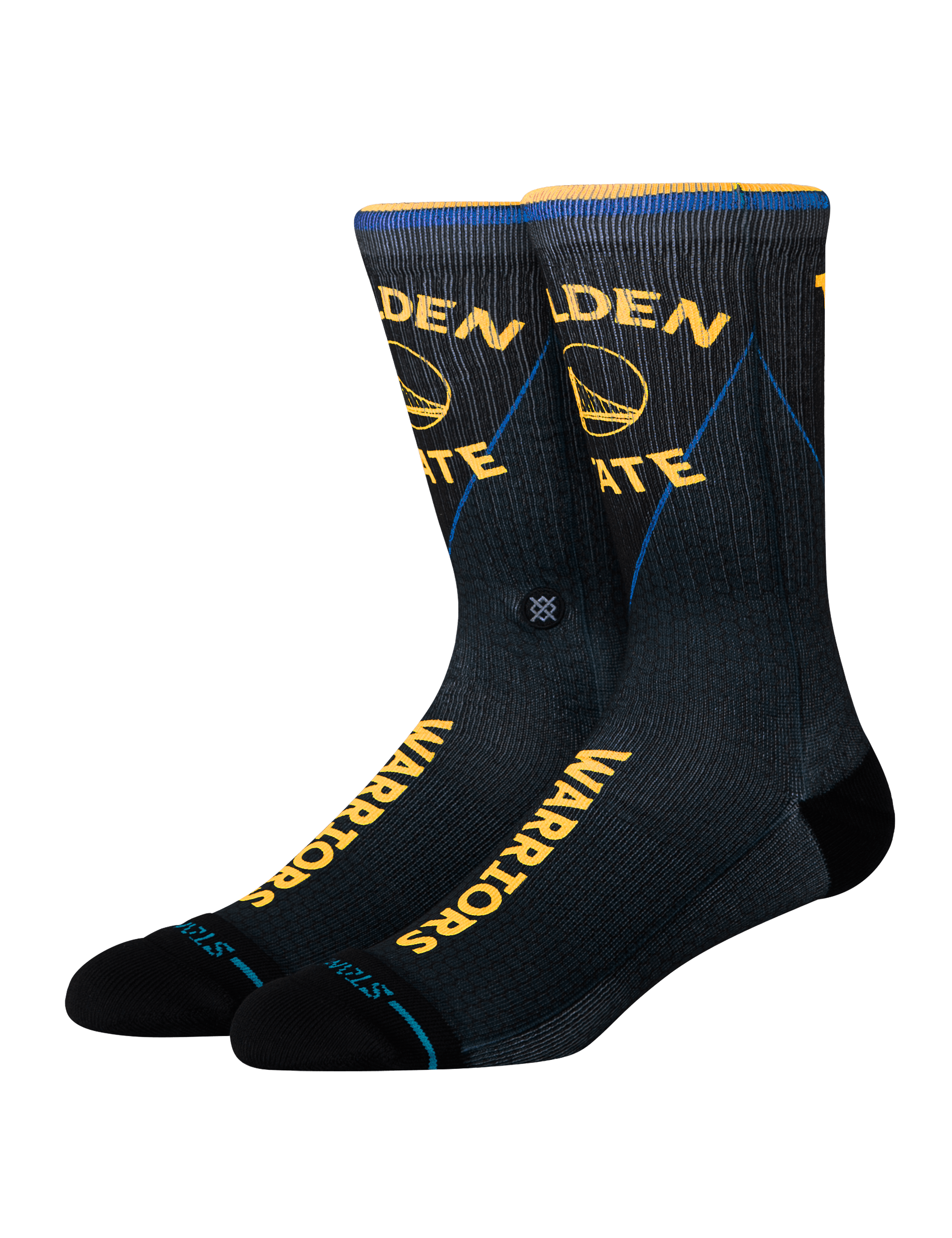 Stance Socks Large (9-12 US) Golden State Warriors Stance NBA Statement Crew Socks