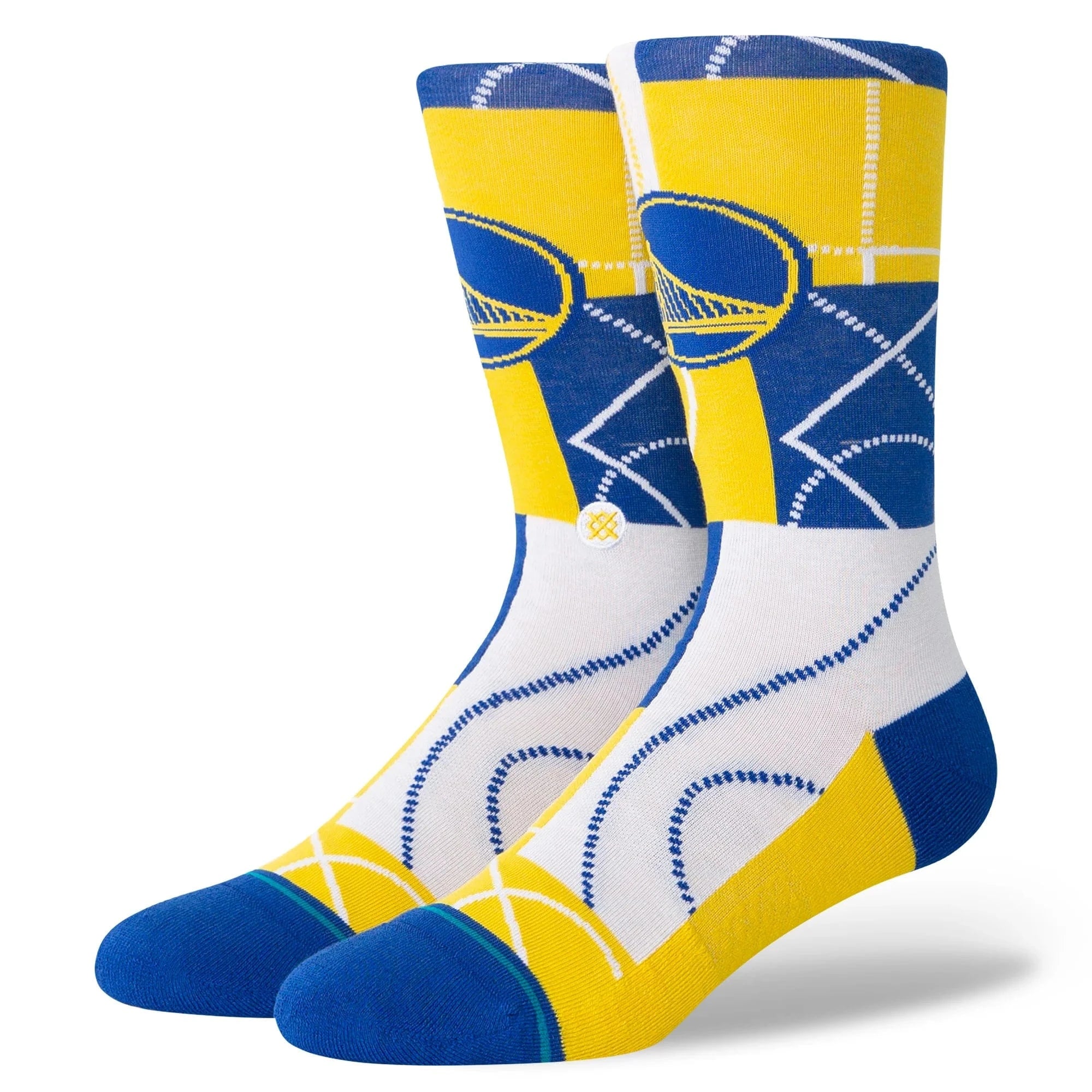 Stance Socks Large (9-12 US) Golden State Warriors Stance NBA Zone Crew Socks - Blue
