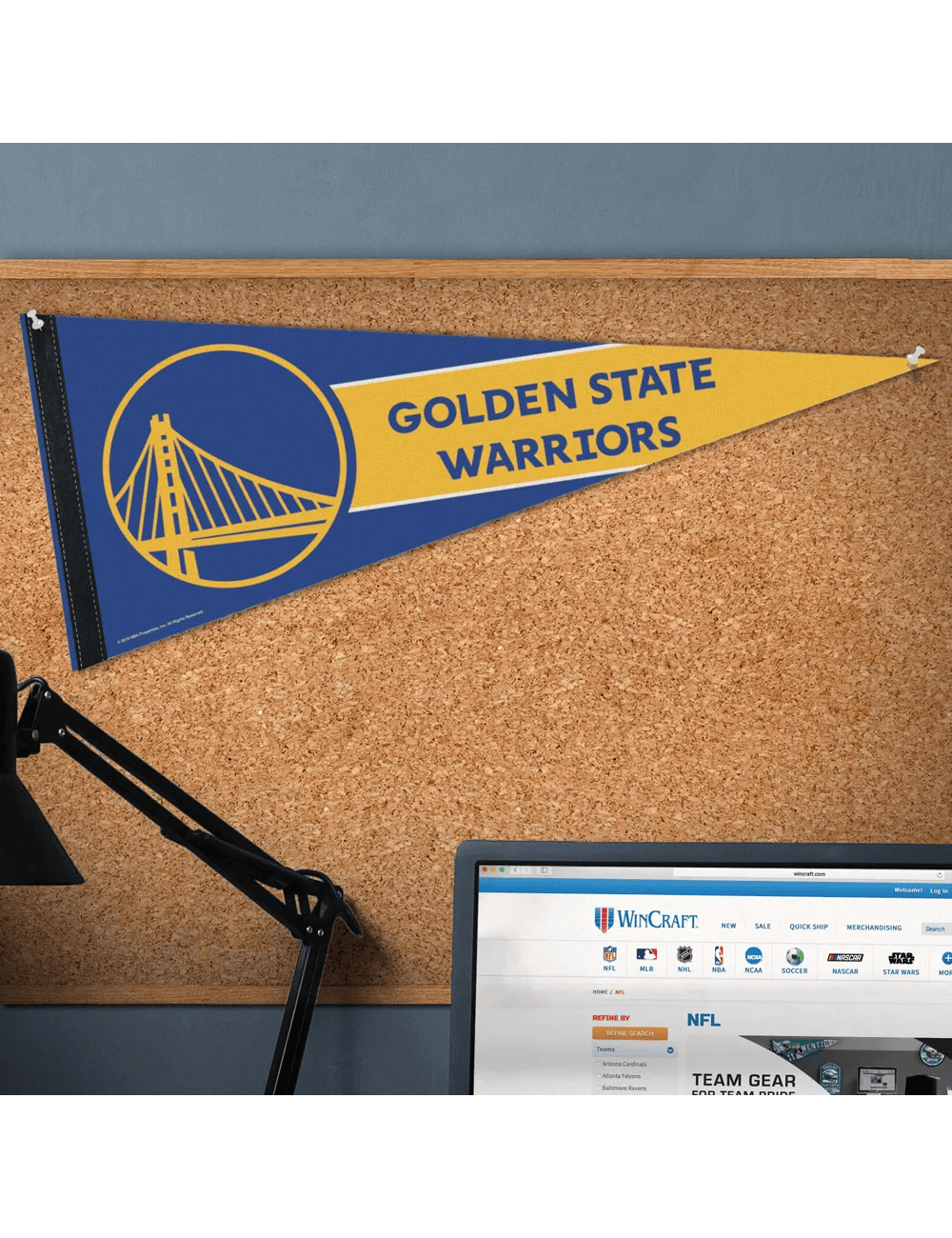 Wincraft Accessories Golden State Warriors Wincraft NBA 12 x 30" Premium Felt Pennant