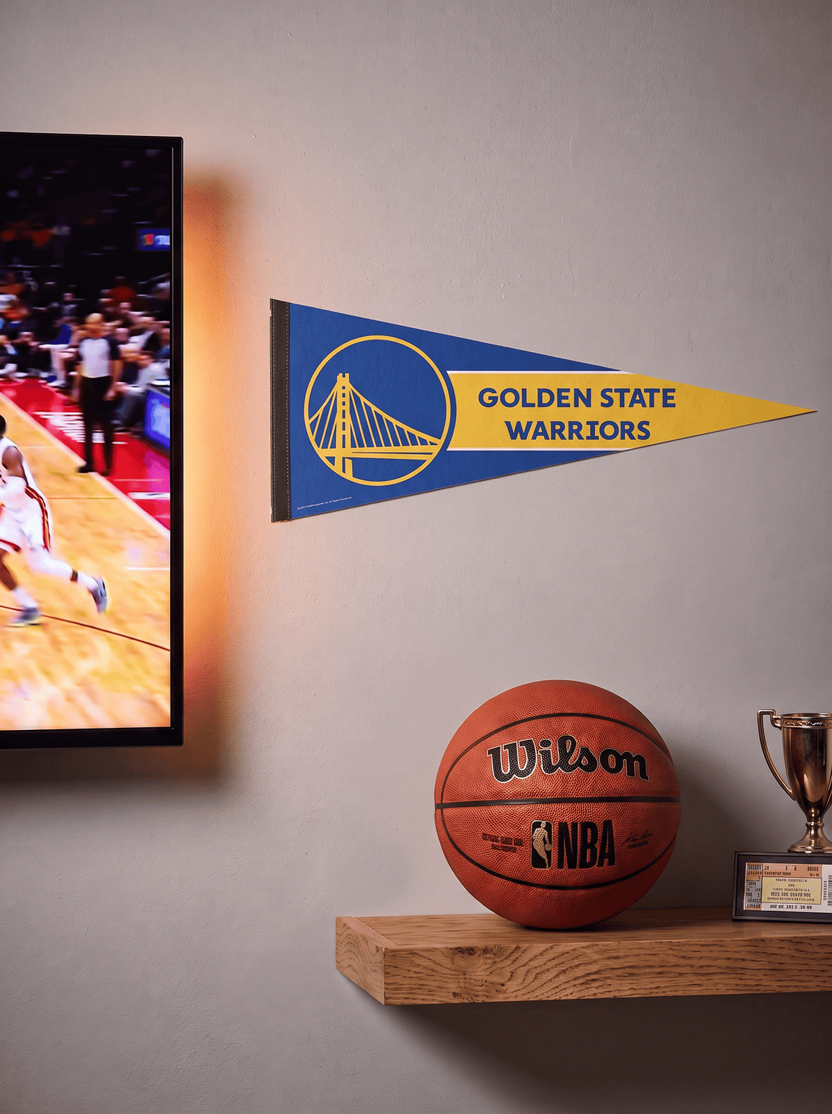 Wincraft Pennants Golden State Warriors Wincraft NBA 12 x 30" Premium Felt Pennant
