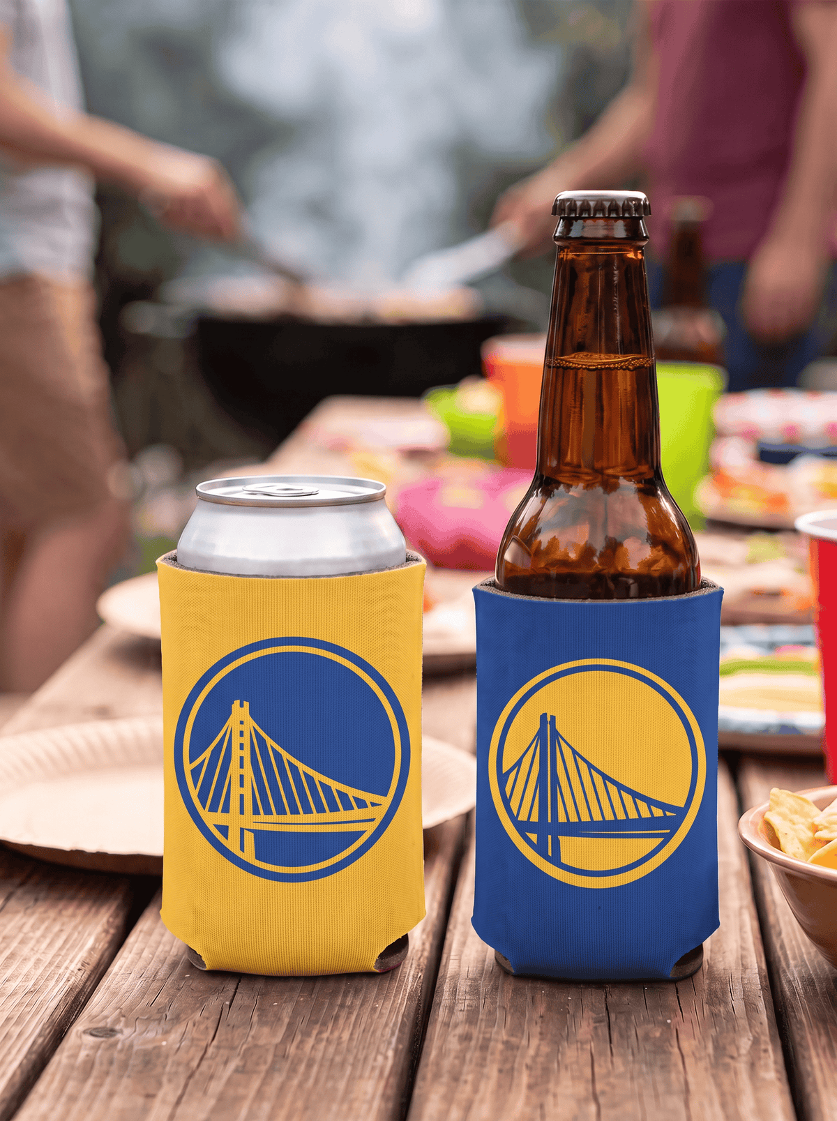 Wincraft Accessories Golden State Warriors Wincraft NBA Double Sided Can Cooler/Stubby Holder