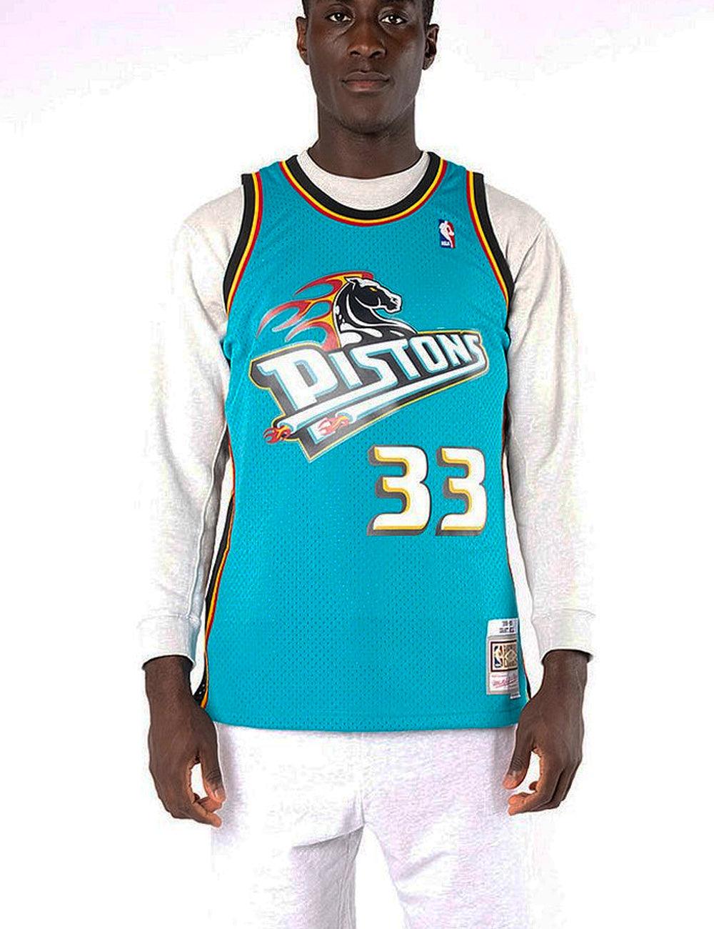 Mitchell And Ness Jerseys Grant Hill Detroit Pistons Mitchell & Ness NBA 98-99 Swingman Jersey - Teal