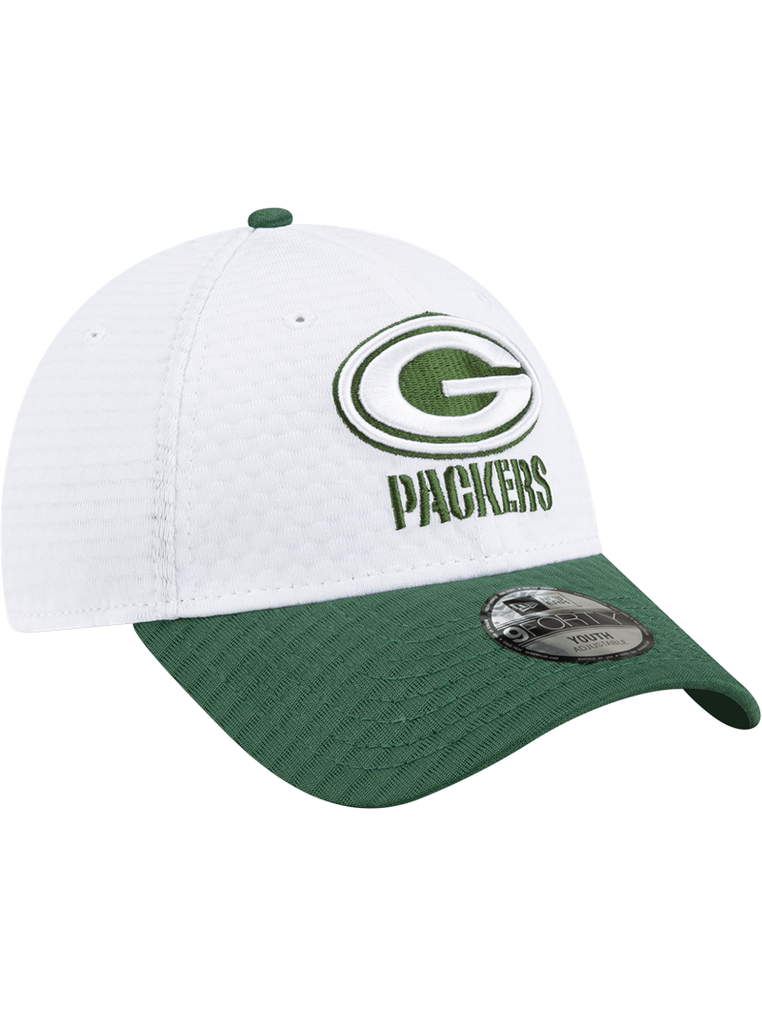 New Era Caps Green Bay Packers New Era NFL 24 Training 9FORTY Stretch-Snapback Hat - White