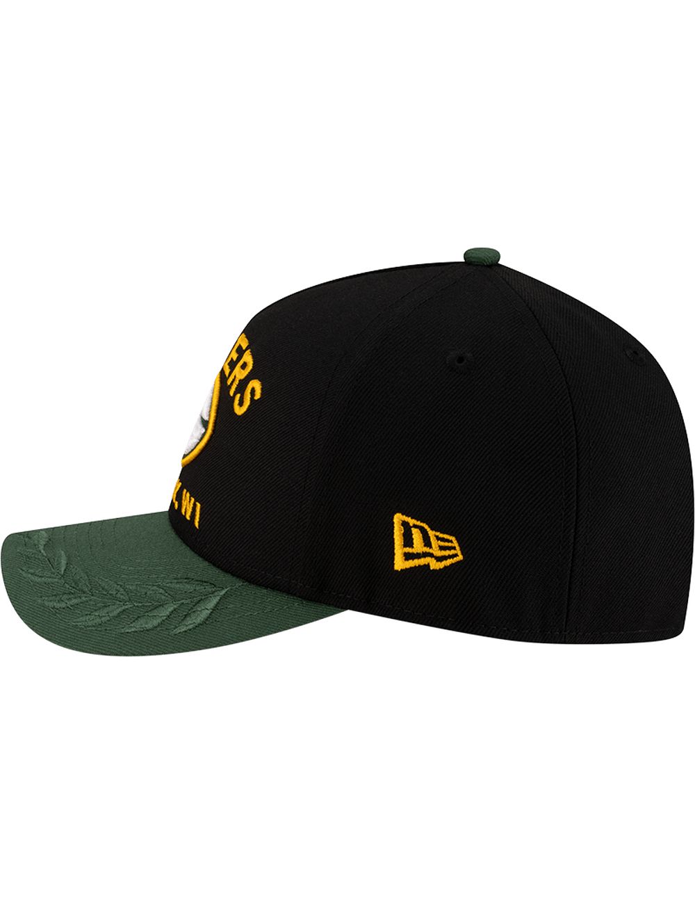 New Era Caps Green Bay Packers New Era NFL 25 Draft 9FORTY M-Crown Snapback Hat - Black