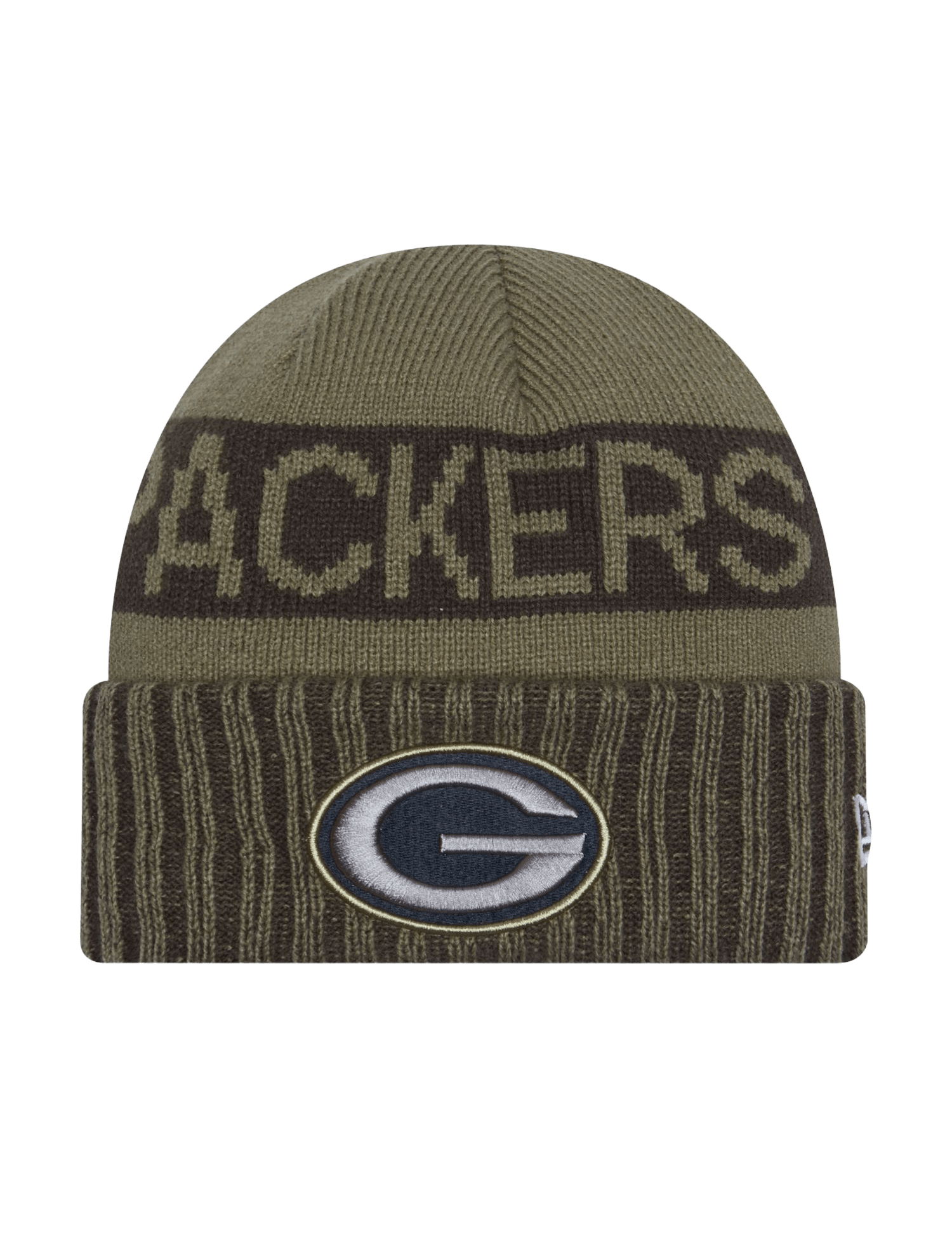New Era Beanies Green Bay Packers New Era NFL 25 Salute To Service Knit Beanie