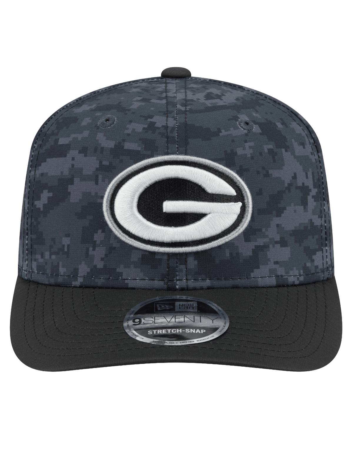 New Era Caps OSFM Green Bay Packers New Era NFL 26 Salute To Service 9SEVENTY Sideline Stretch Snapback Hat