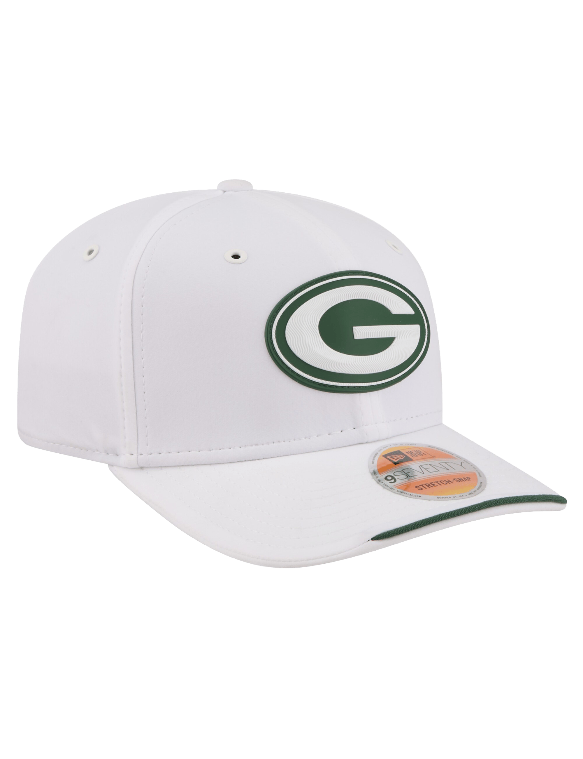 New Era Caps OSFM Green Bay Packers New Era NFL 26 Sideline 9SEVENTY Stretch-Snapback Hat - White
