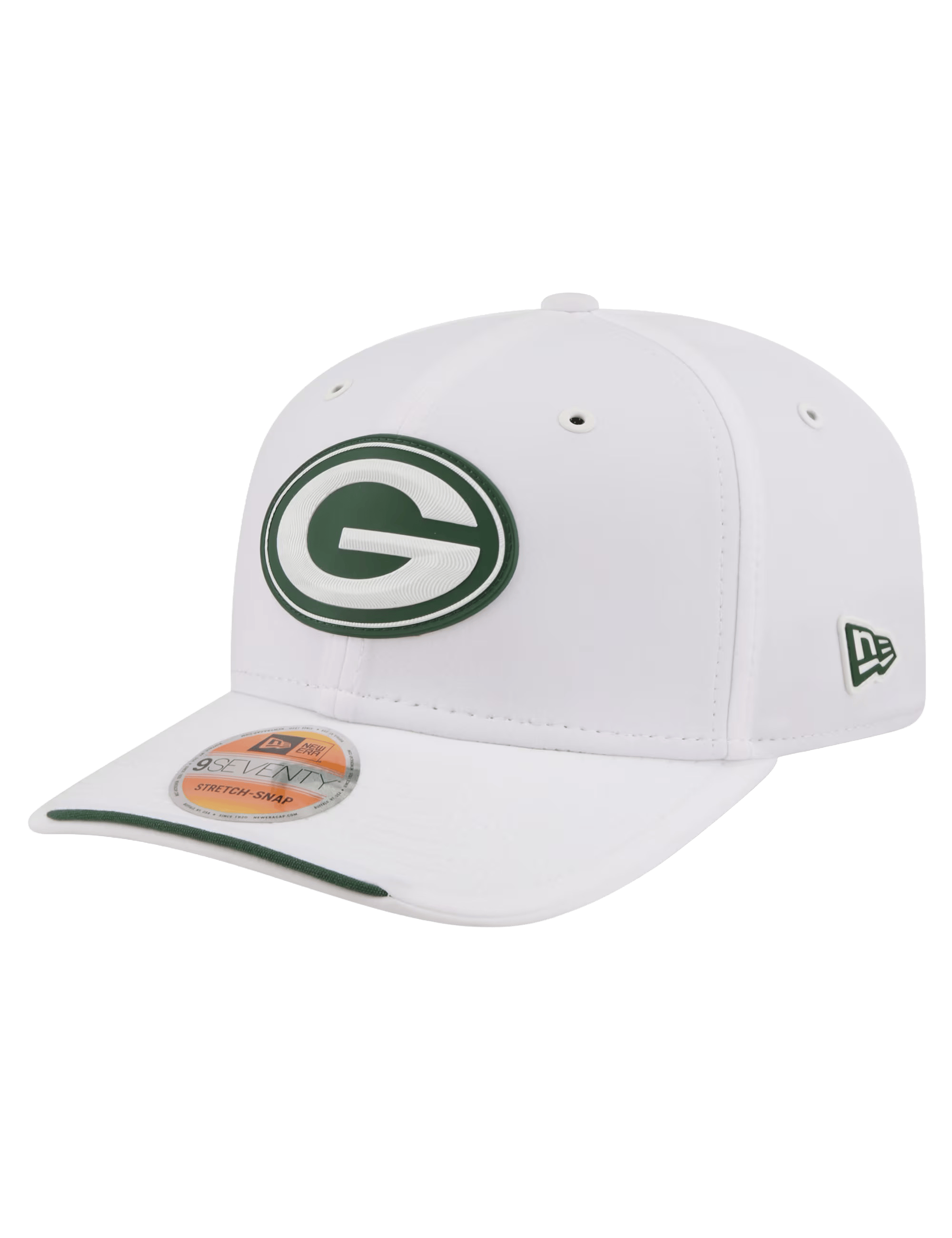 New Era Caps OSFM Green Bay Packers New Era NFL 26 Sideline 9SEVENTY Stretch-Snapback Hat - White