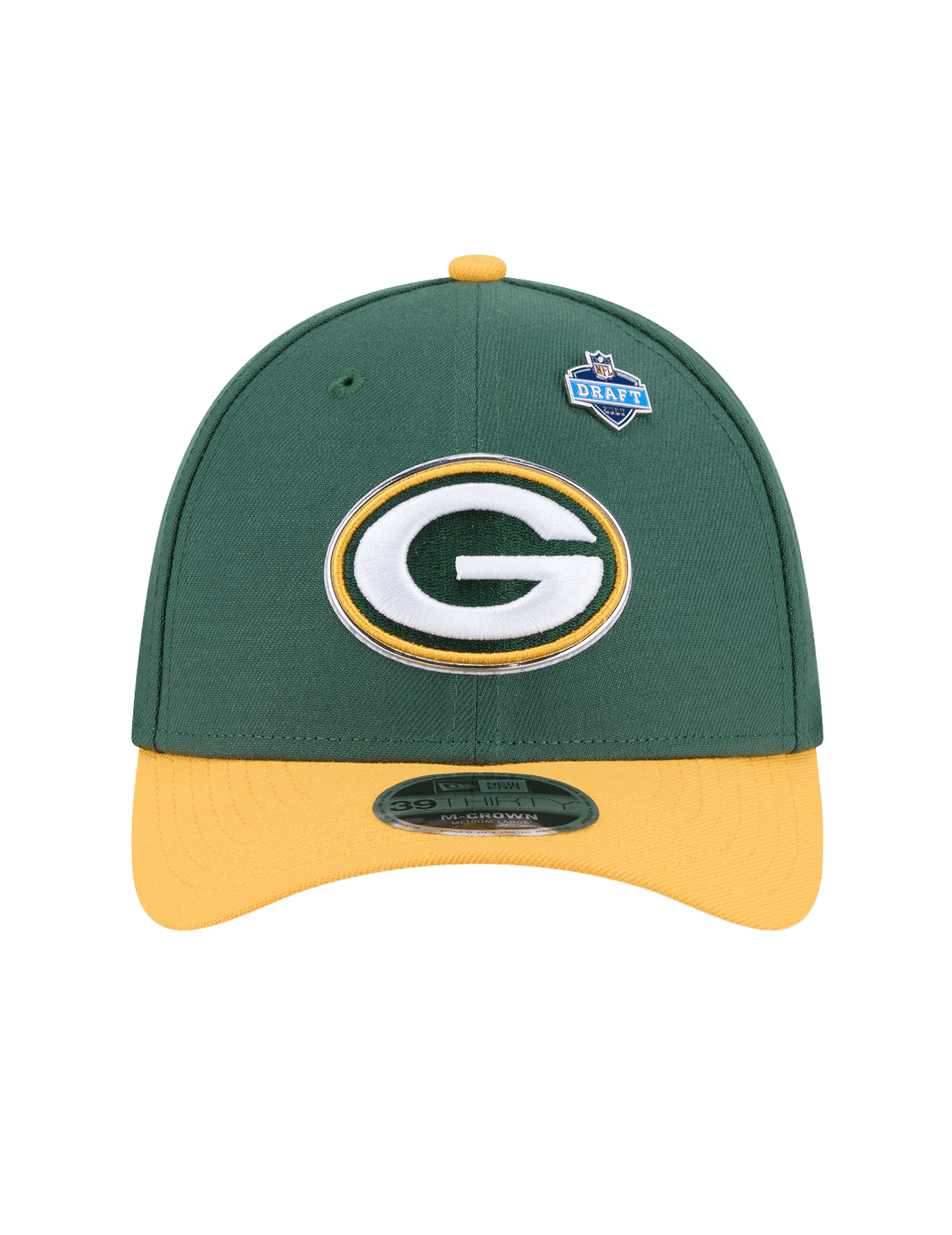 New Era Caps Green Bay Packers New Era NFL Draft 26 39THIRTY M-Crown Stretch-Fit Hat