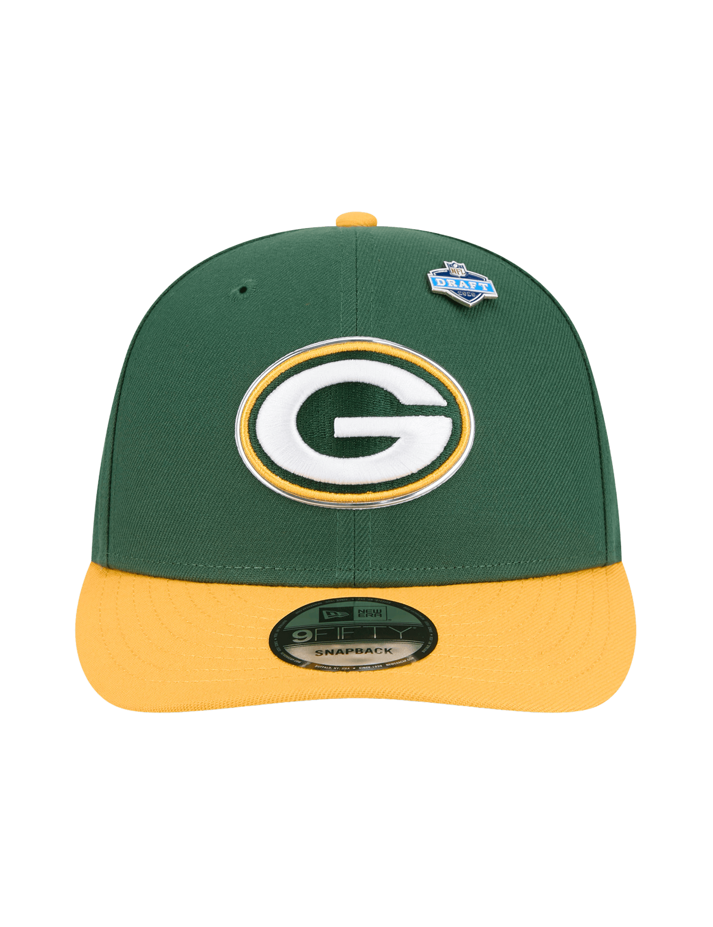 New Era Caps OSFM Green Bay Packers New Era NFL Draft 26 9FIFTY Pre-Curved Snapback Hat