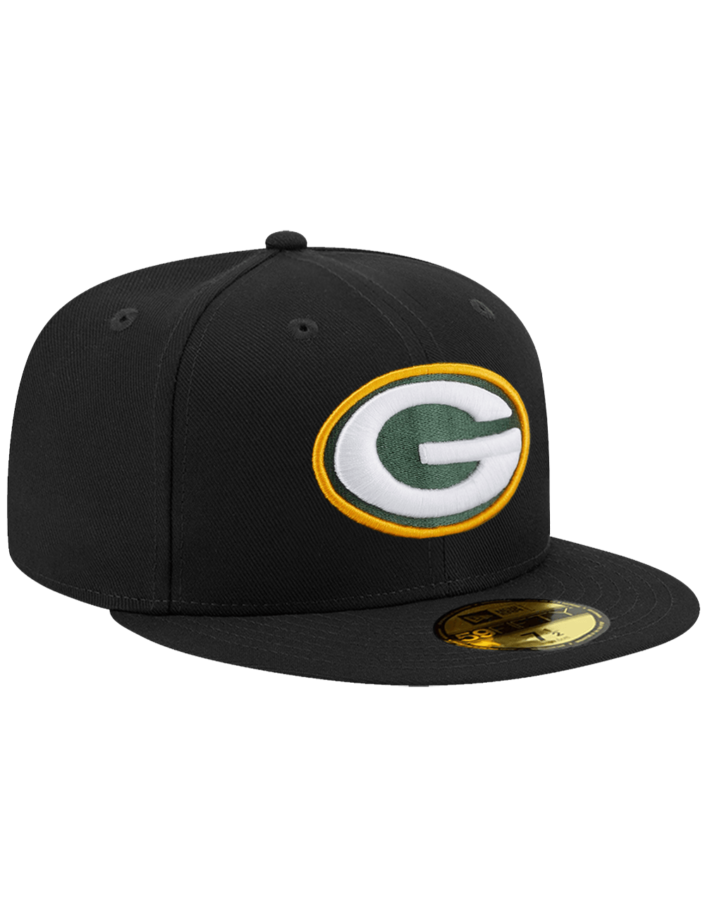 New Era Caps Green Bay Packers New Era NFL Team 59FIFTY Fitted Hat - Black