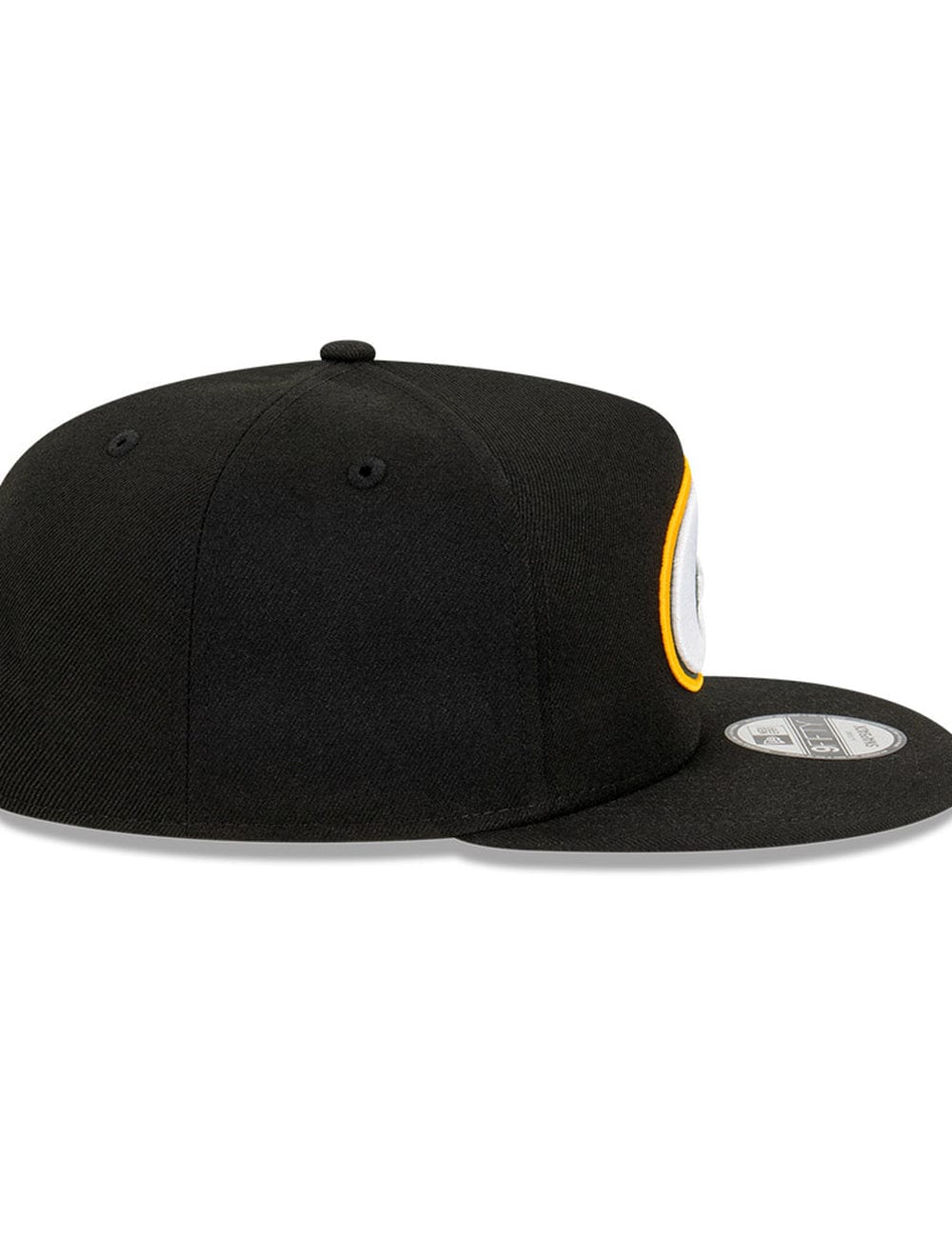 New Era Caps Green Bay Packers New Era NFL Team 9FIFTY A-Frame Snapback Hat - Black