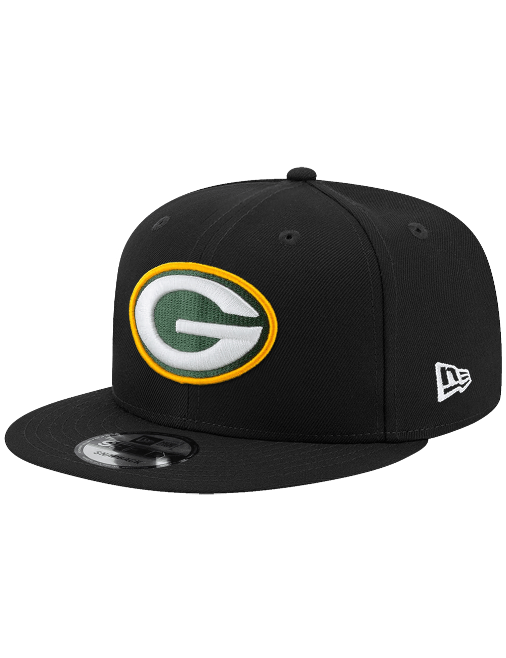 New Era Caps OSFA Green Bay Packers New Era NFL Team 9FIFTY Snapback Hat - Black