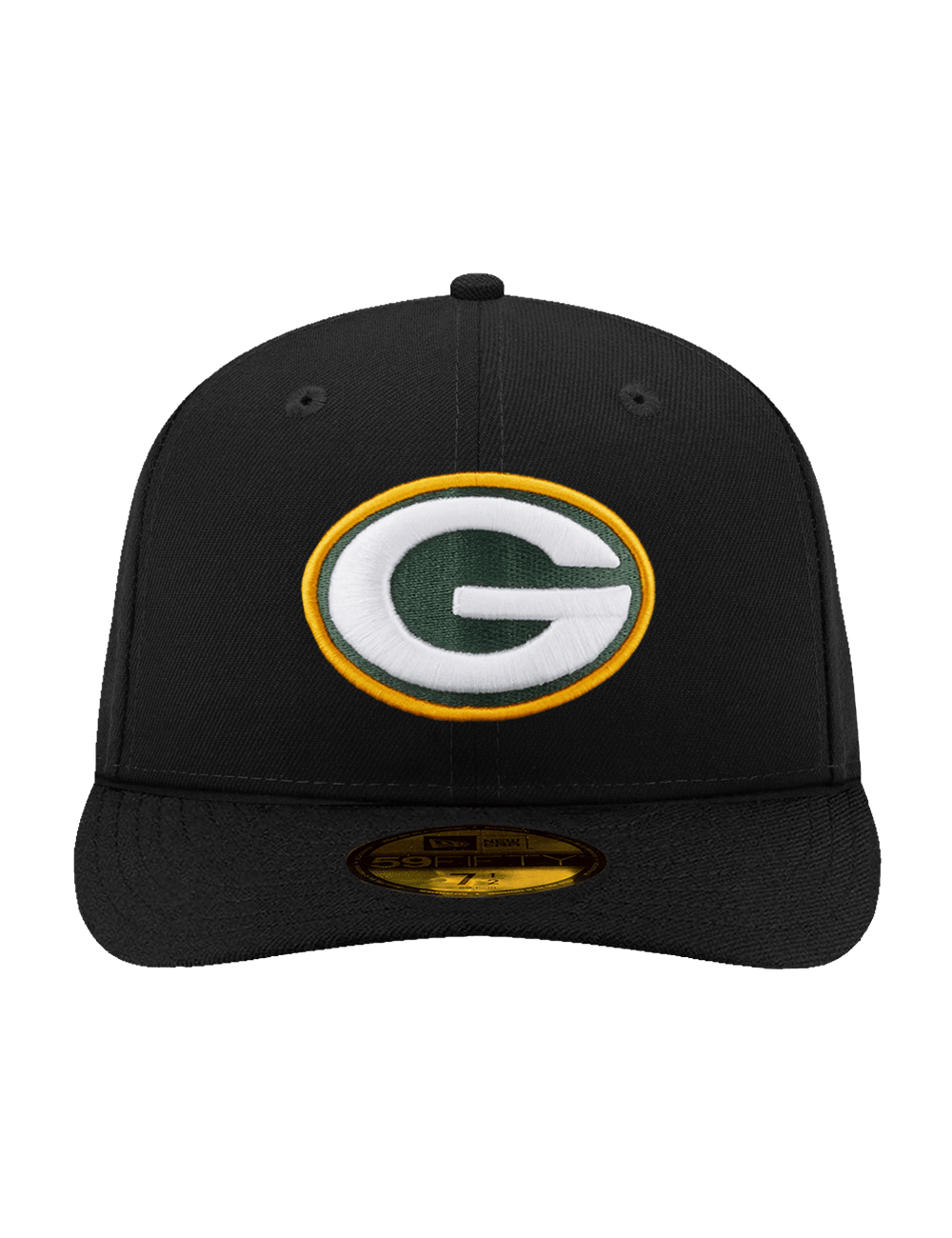 New Era Caps Green Bay Packers New Era NFL Team Pre-Curved 59FIFTY Fitted Hat - Black