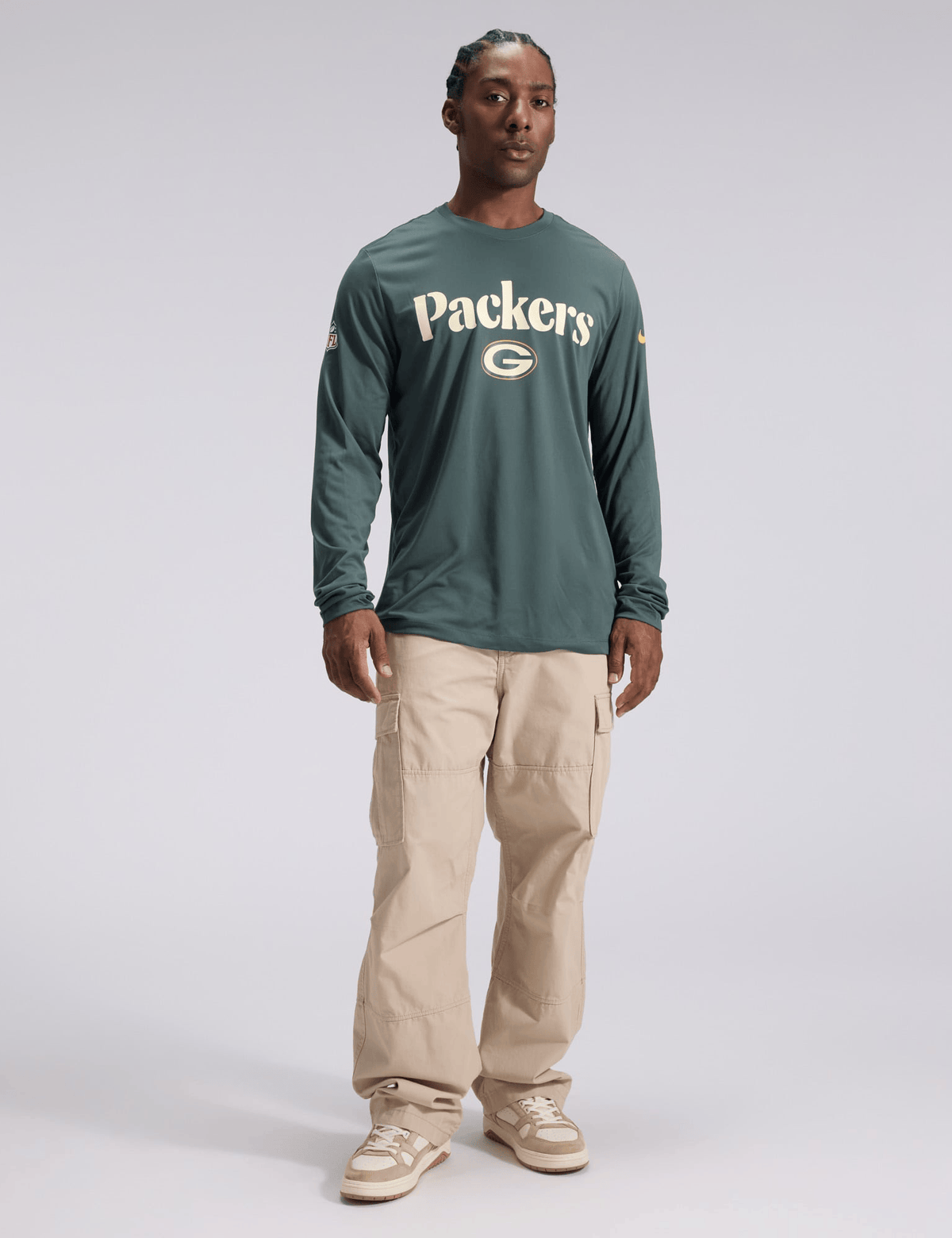 Nike T-Shirts Green Bay Packers Nike NFL 26 Rivalries Dri-Fit Legend Long Sleeve T-Shirt
