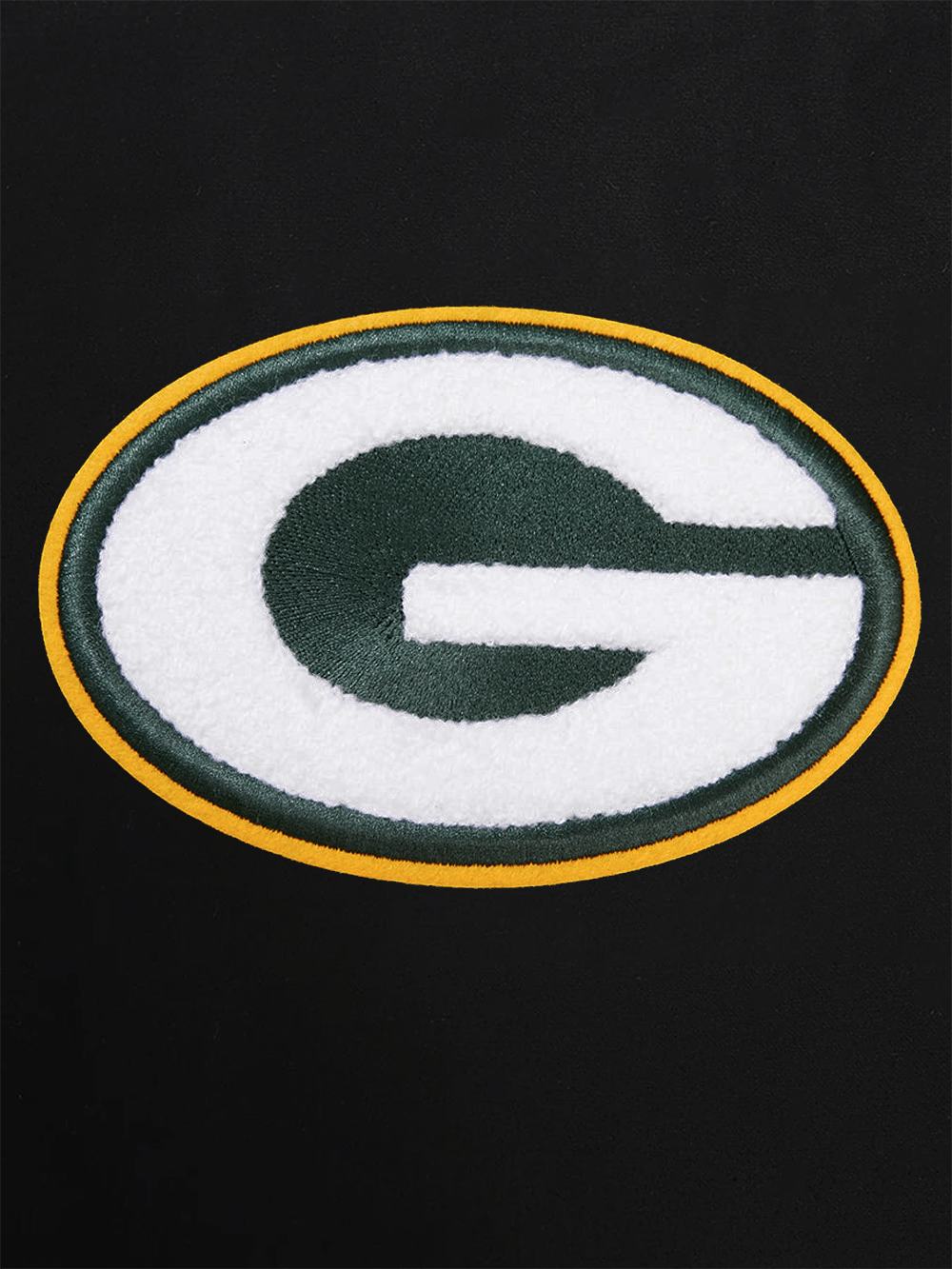 Pro Standard Jumpers Green Bay Packers Pro Standard NFL Team Chenille Flex Hoodie Jumper - Black