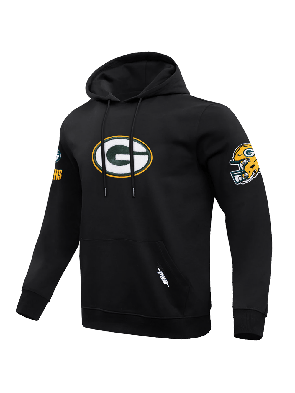 Pro Standard Jumpers Green Bay Packers Pro Standard NFL Team Chenille Flex Hoodie Jumper - Black
