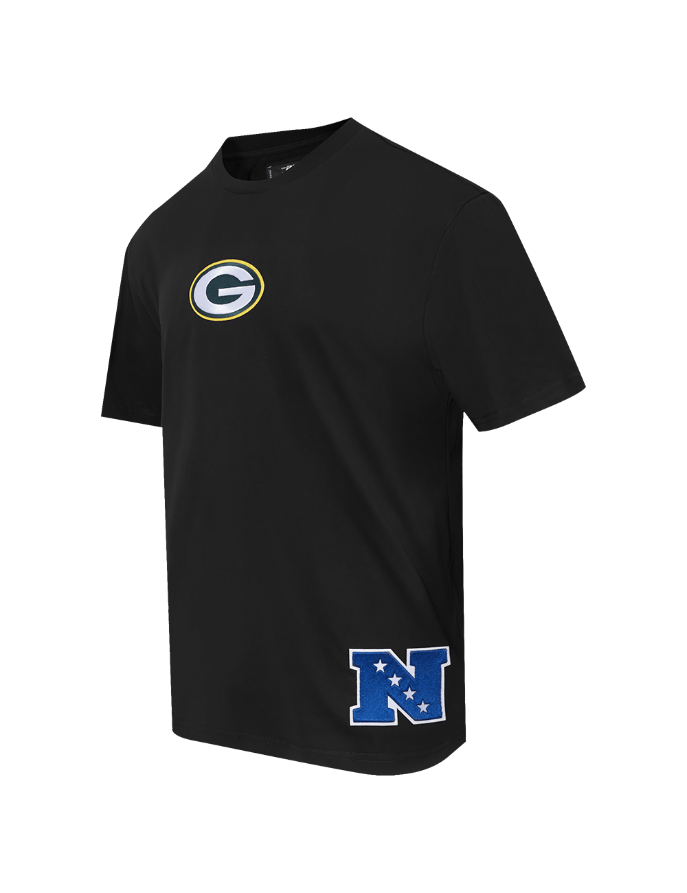 Pro Standard T-Shirts Green Bay Packers Pro Standard NFL Wingspan Drop Shoulder T-Shirt - Black