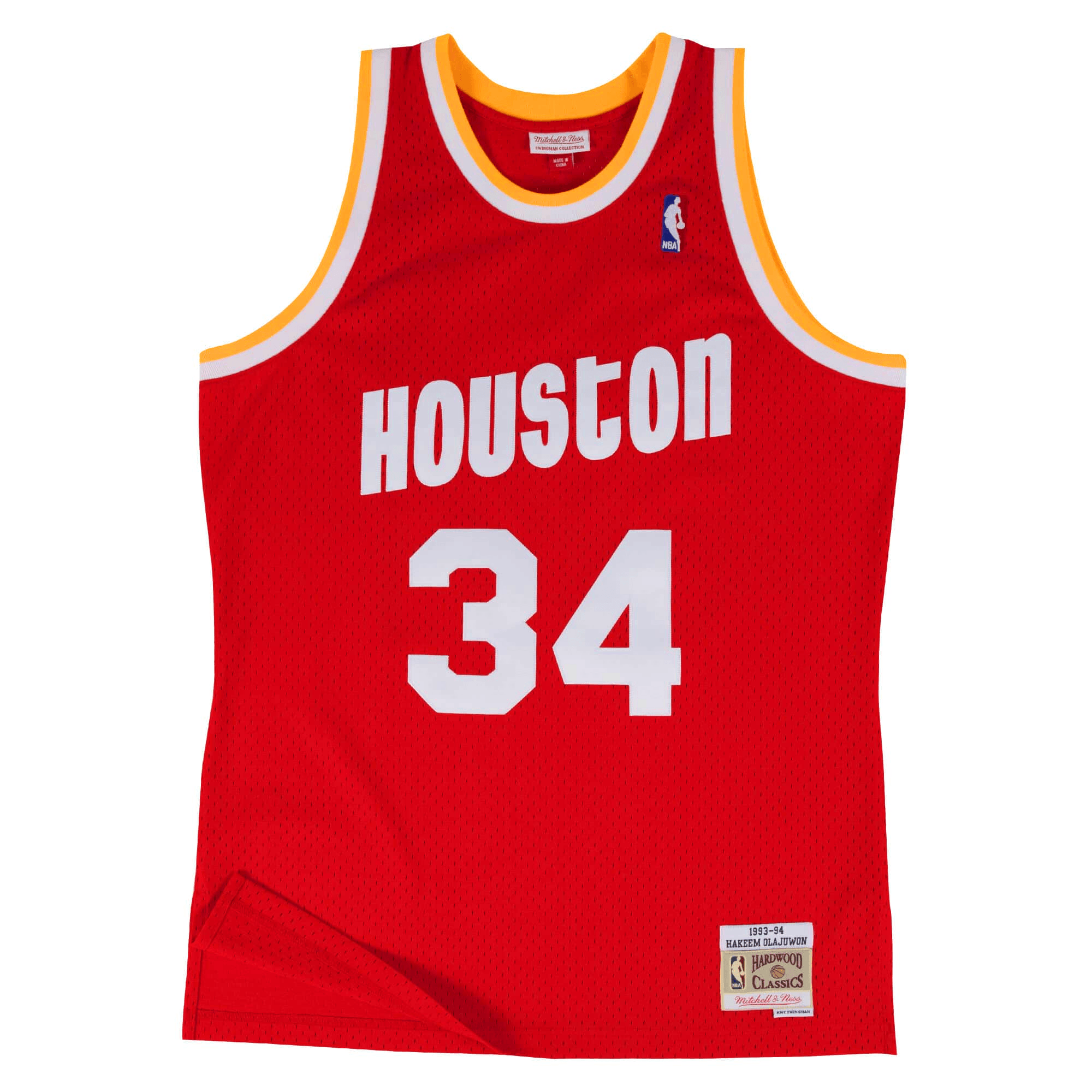Mitchell And Ness Jerseys Hakeem Olajuwon Houston Rockets Mitchell & Ness NBA 93-94 Road Swingman Jersey - Red