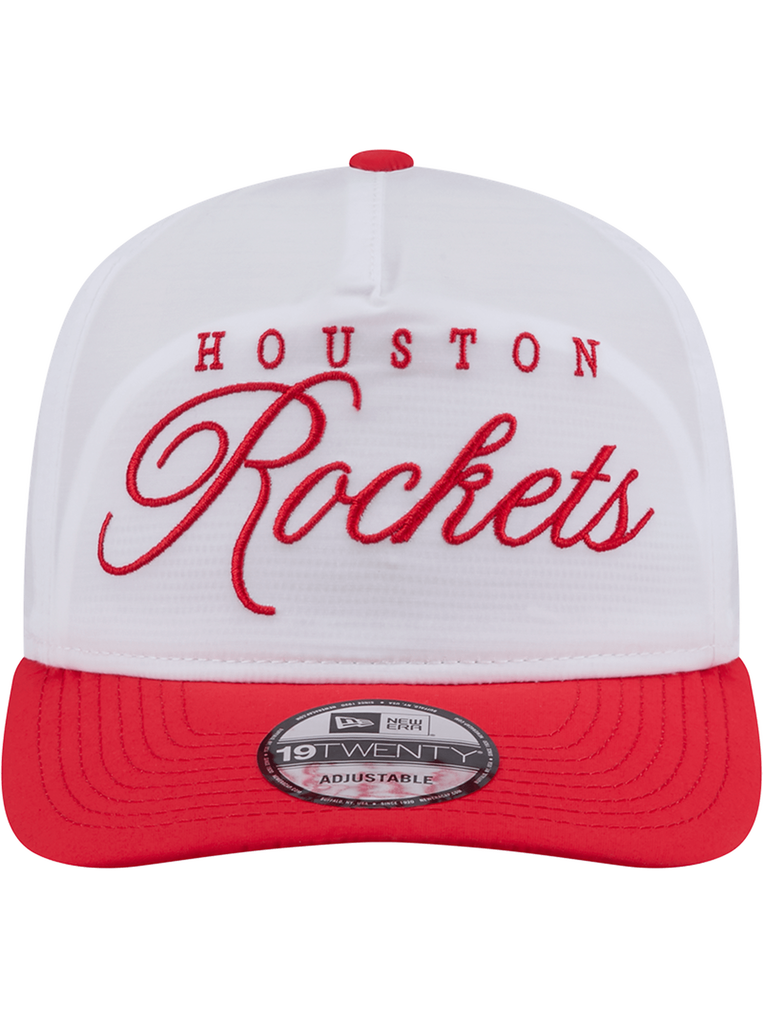 New Era Caps Houston Rockets New Era NBA 25 Draft 19TWENTY A-Frame Pre-Curved Hat - White