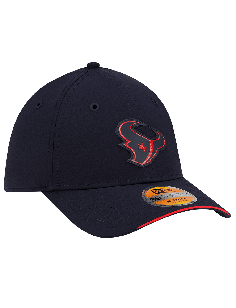 New Era Caps Houston Texans New Era NFL 26 Sideline 39THIRTY M-Crown Stretch-Fit Hat - Navy
