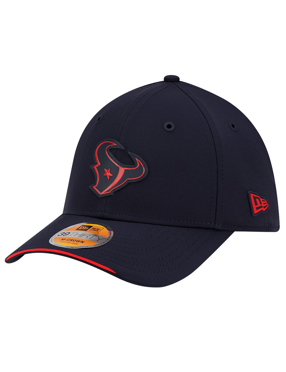 New Era Caps Houston Texans New Era NFL 26 Sideline 39THIRTY M-Crown Stretch-Fit Hat - Navy