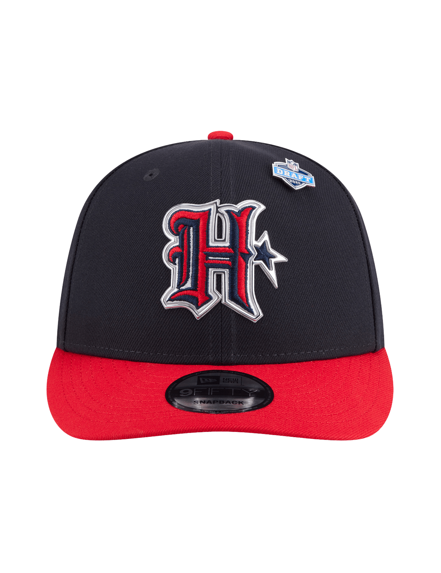 New Era Caps OSFM Houston Texans New Era NFL Draft 26 9FIFTY Pre-Curved Snapback Hat