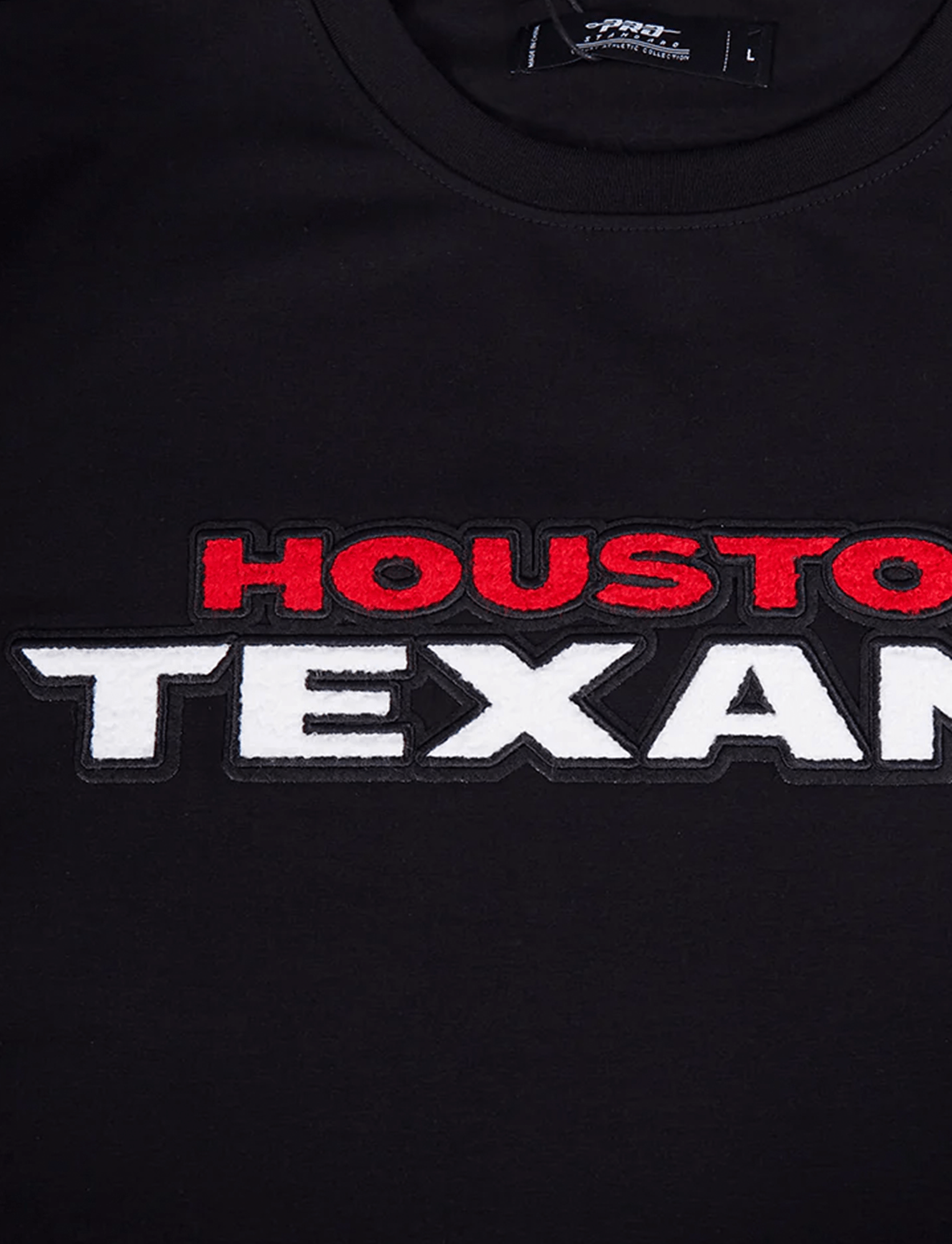 Pro Standard T-Shirts Houston Texans Pro Standard NFL Classic Chenille Flex T-Shirt - Black