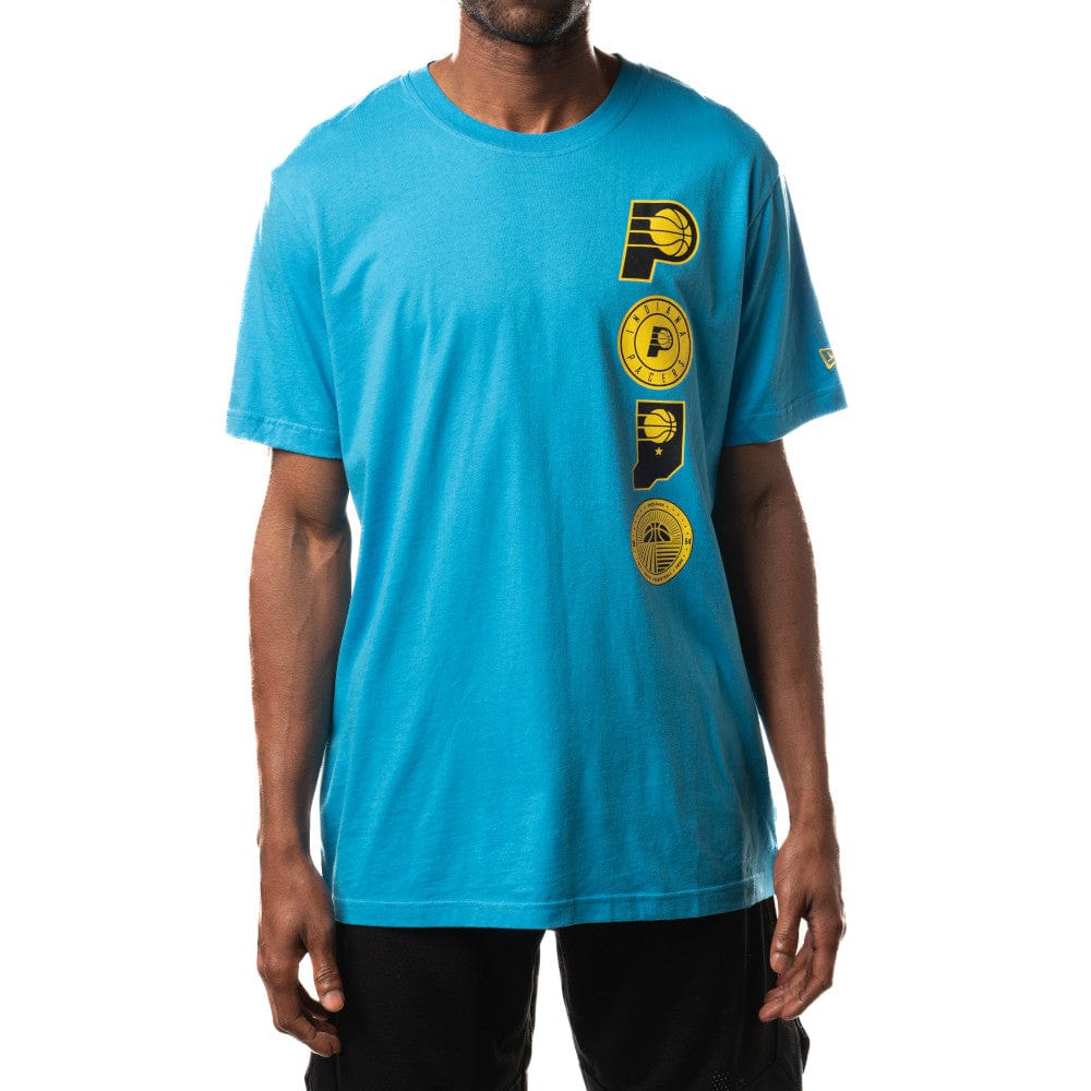 New Era T-Shirts Indiana Pacers New Era NBA 24 City Edition T-Shirt - Blue