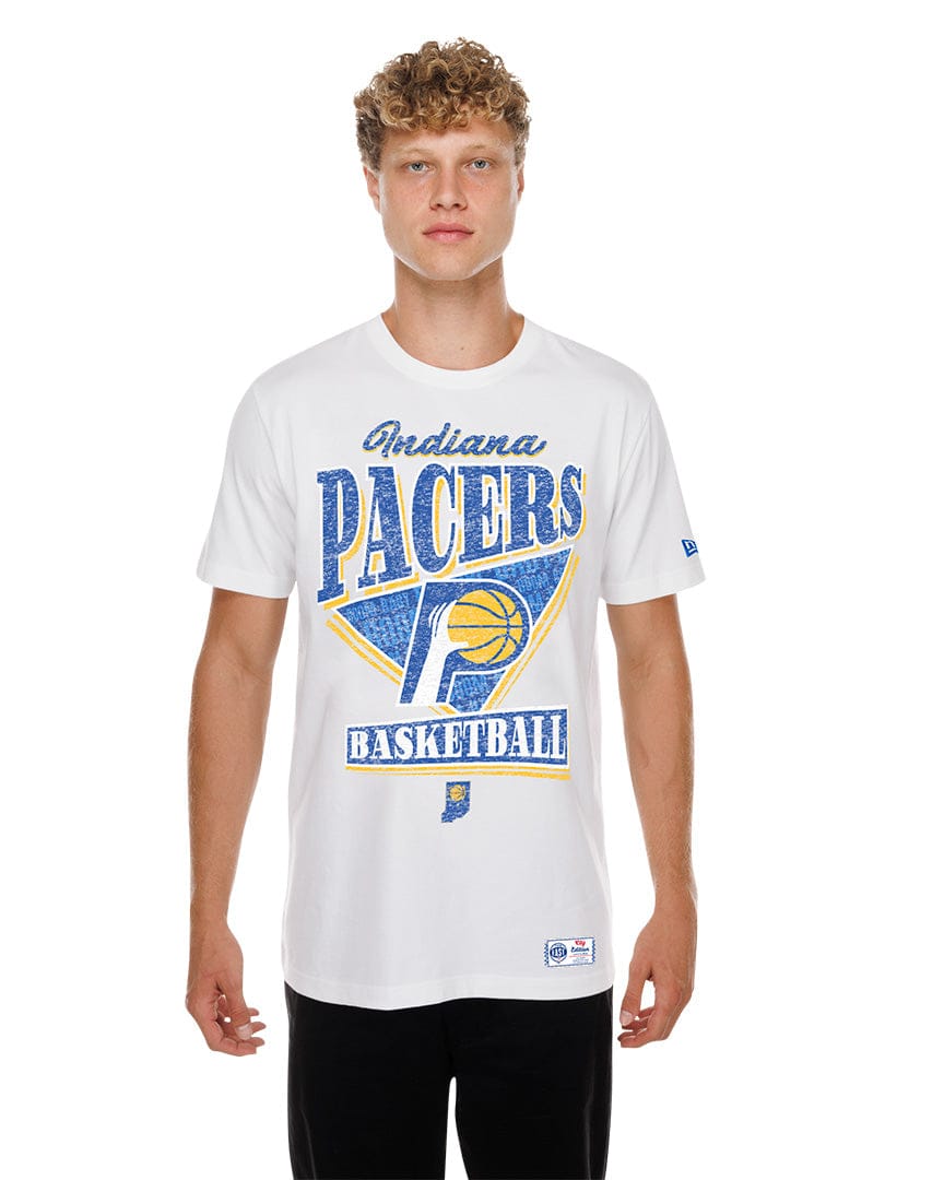 New Era T-Shirts Indiana Pacers New Era NBA 25-26 City Edition Distressed T-Shirt